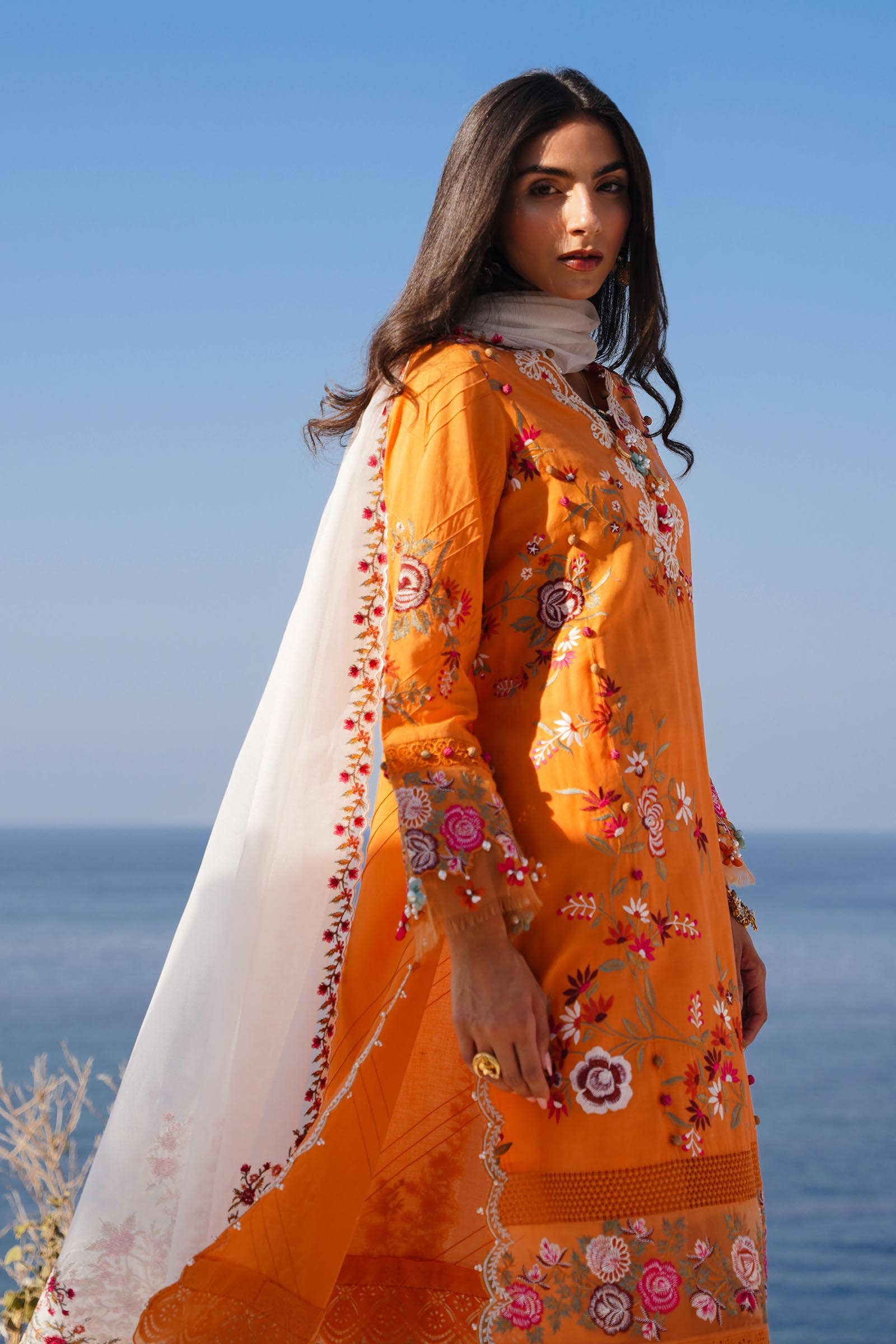 Sana Safinaz | Muzlin Spring 24 | M241-002B-CX - Aqsa Fabrics