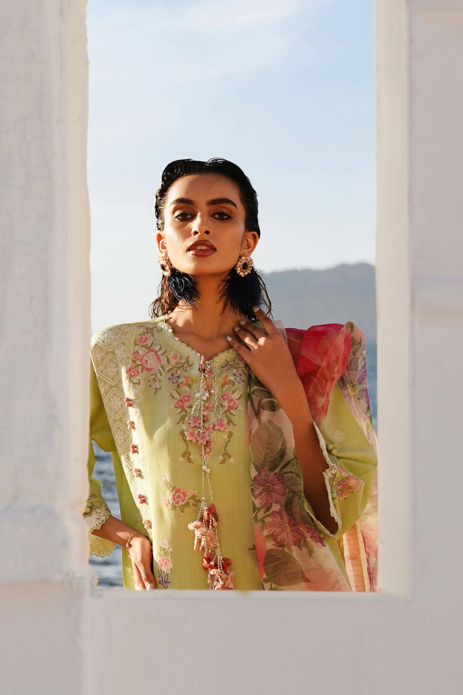 Sana Safinaz | Muzlin Spring 24 | M241-016B-CL - Aqsa Fabrics