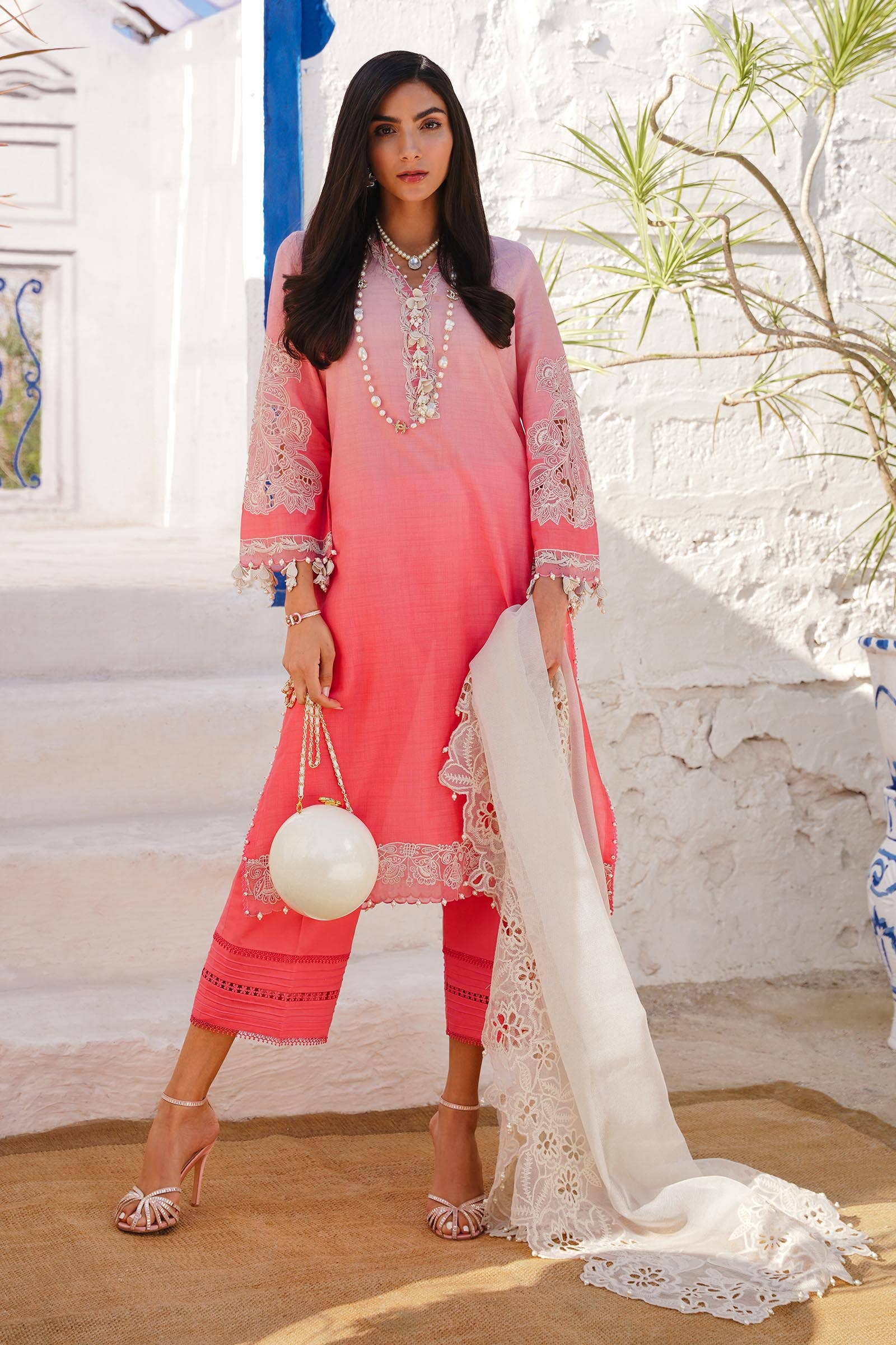 Sana Safinaz | Muzlin Spring 24 | M241-017A-CW - Aqsa Fabrics