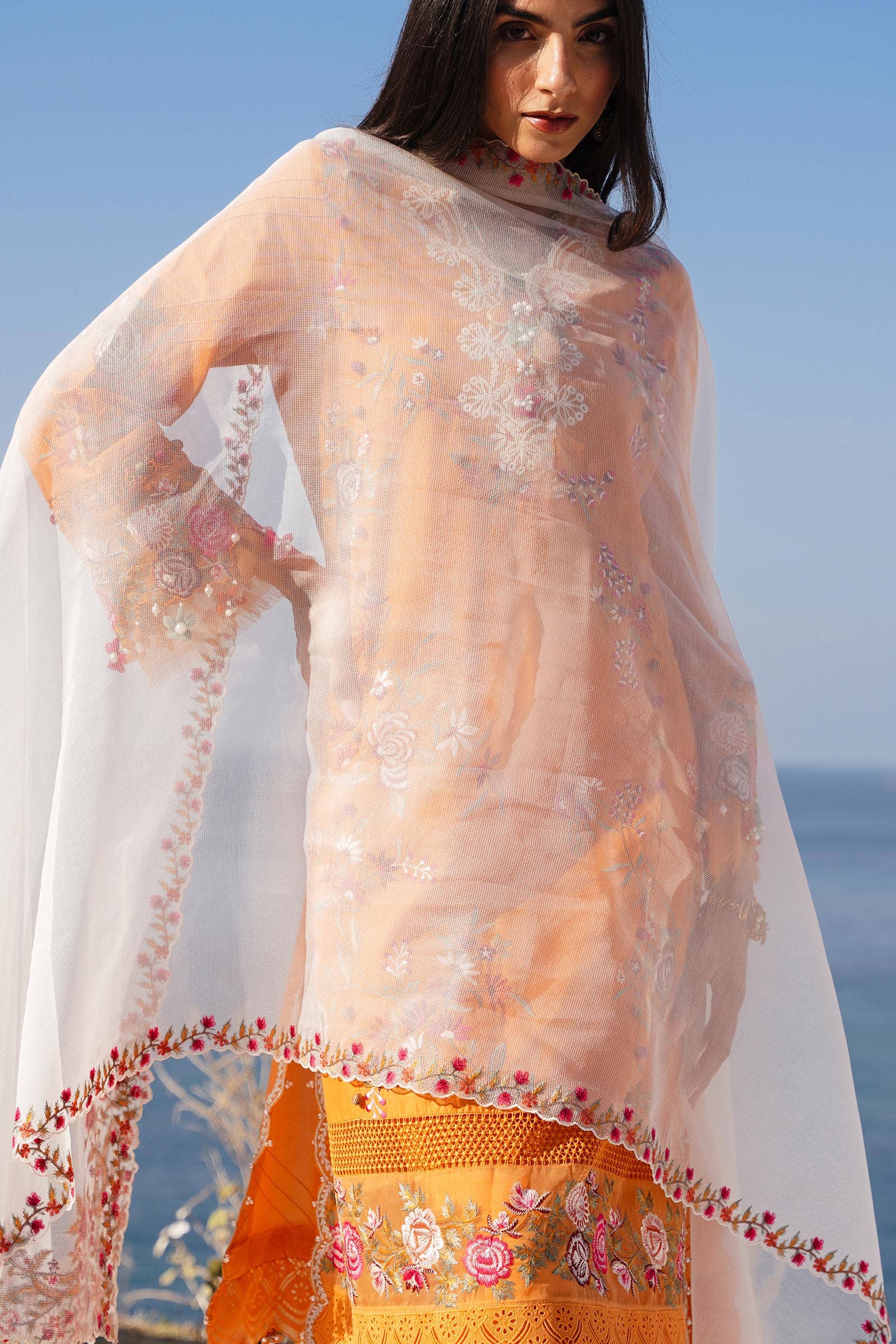 Sana Safinaz | Muzlin Spring 24 | M241-002B-CX - Aqsa Fabrics