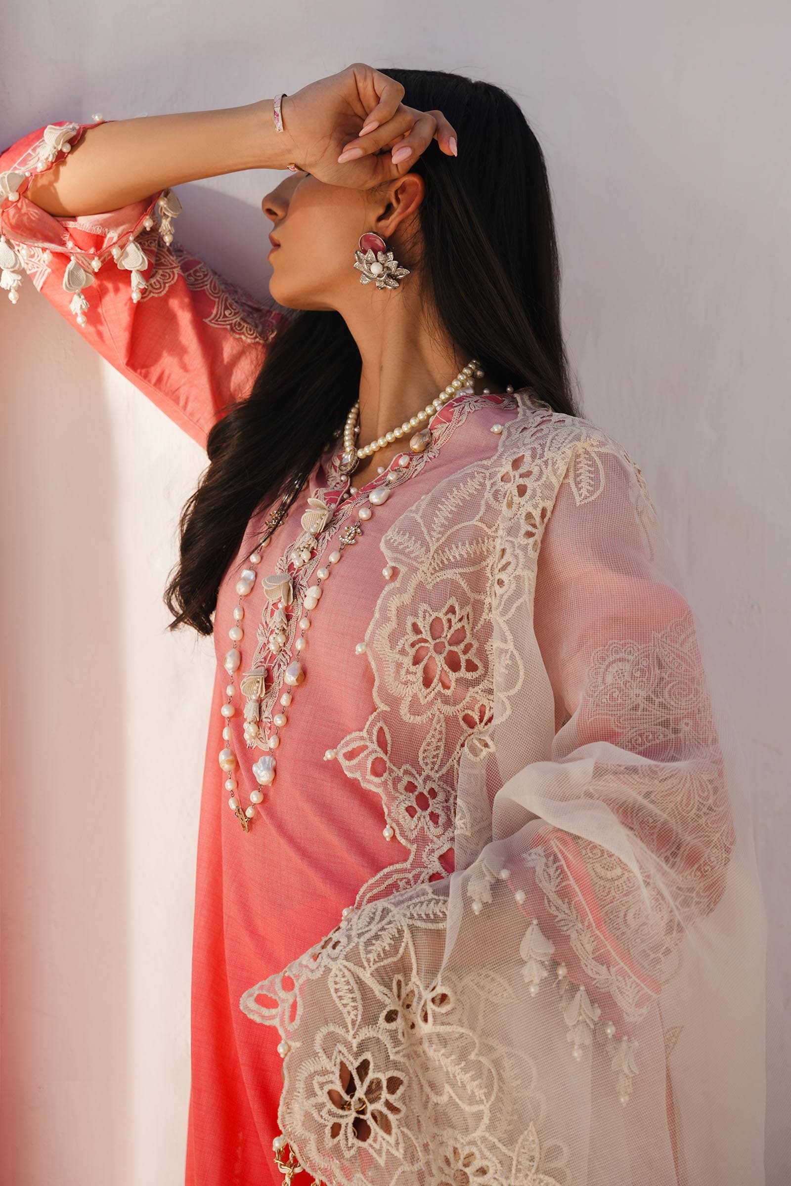 Sana Safinaz | Muzlin Spring 24 | M241-017A-CW - Aqsa Fabrics