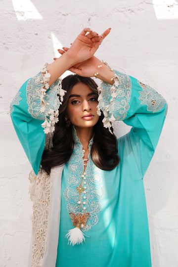 Sana Safinaz | Muzlin Spring 24 | M241-017B-CW - Aqsa Fabrics