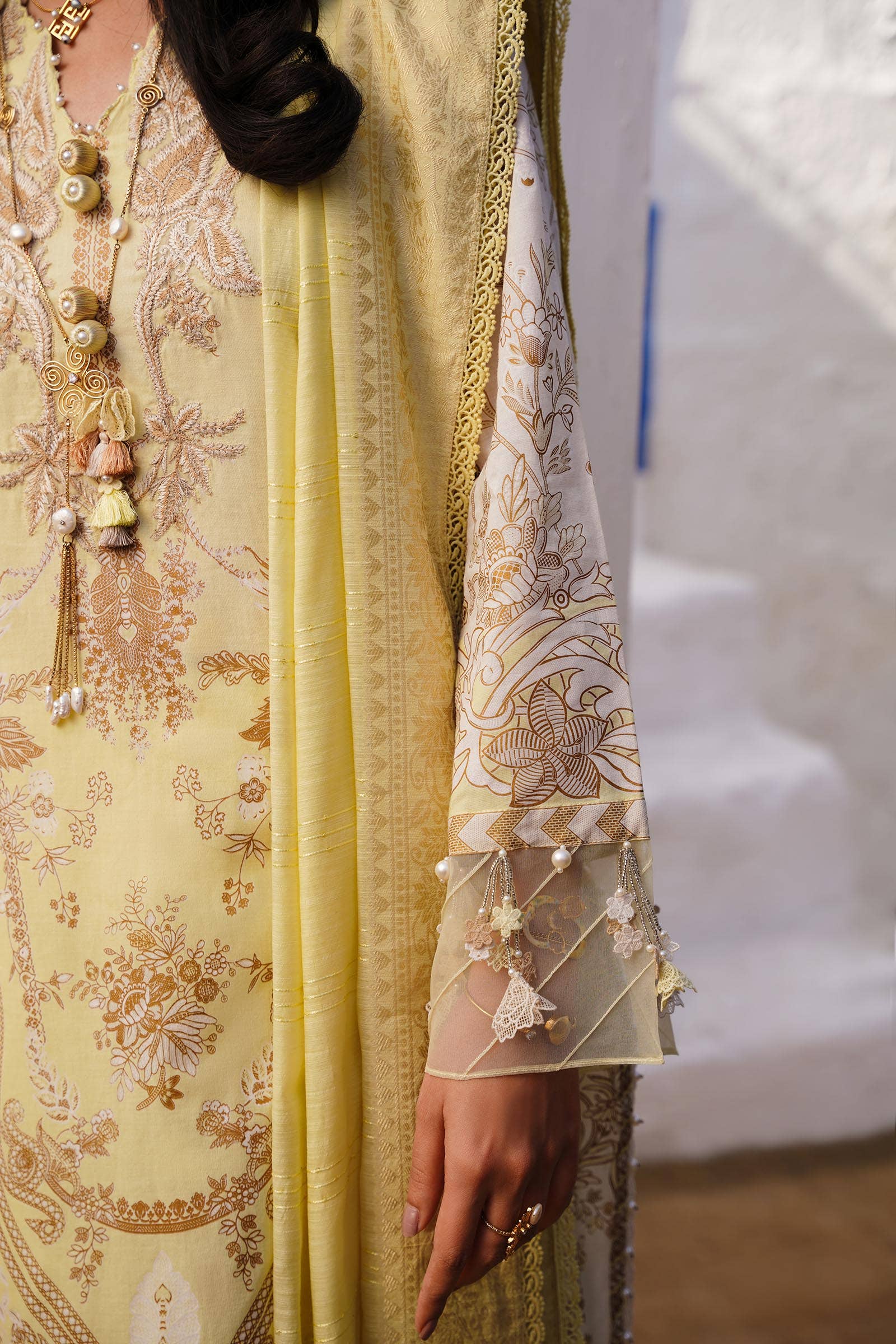Sana Safinaz | Muzlin Spring 24 | M241-018A-CM - Aqsa Fabrics