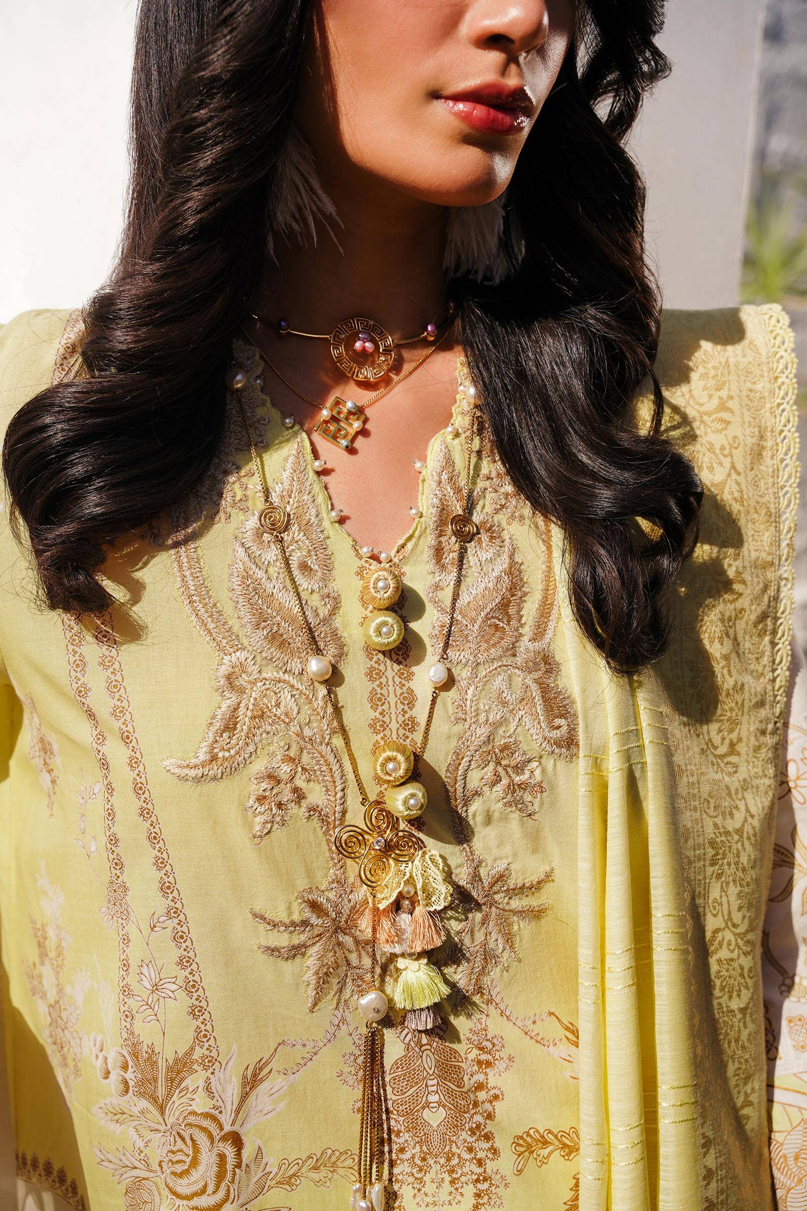 Sana Safinaz | Muzlin Spring 24 | M241-018A-CM - Aqsa Fabrics