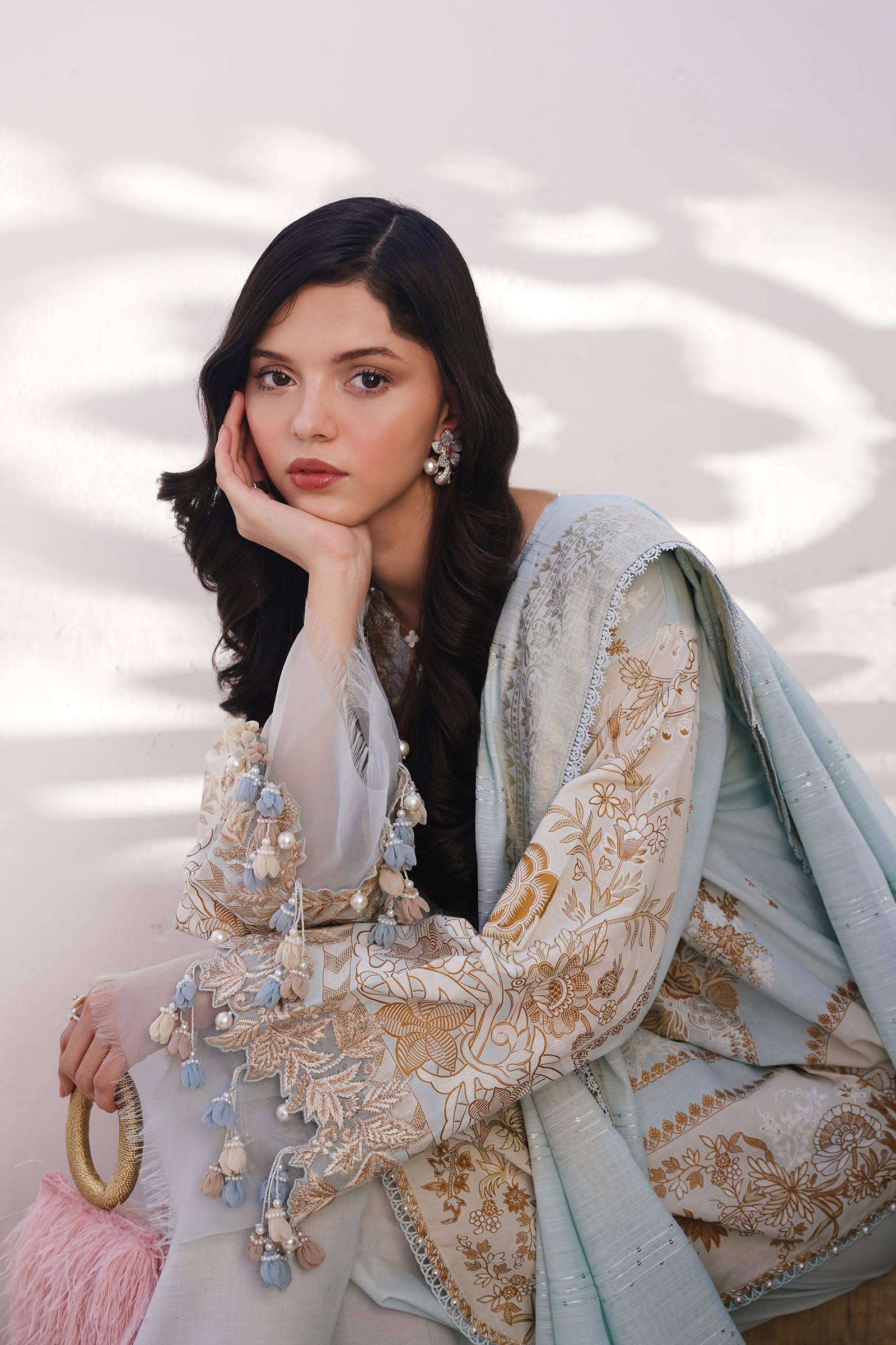 Sana Safinaz | Muzlin Spring 24 | M241-018B-CM - Aqsa Fabrics