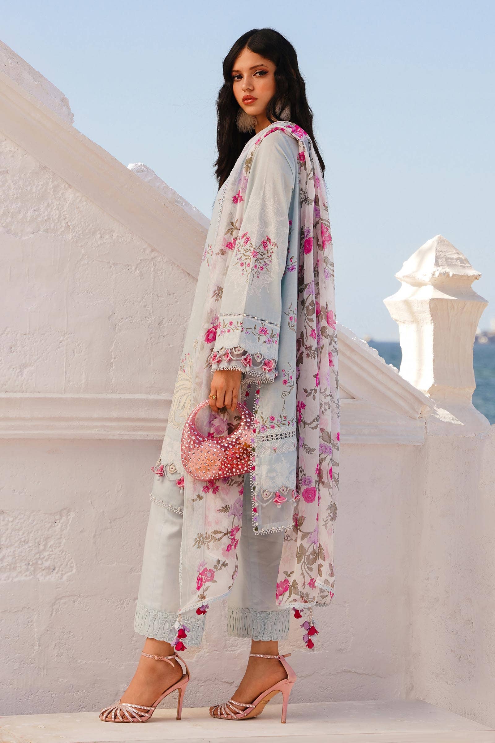 Sana Safinaz | Muzlin Spring 24 | M241-019B-CI - Aqsa Fabrics