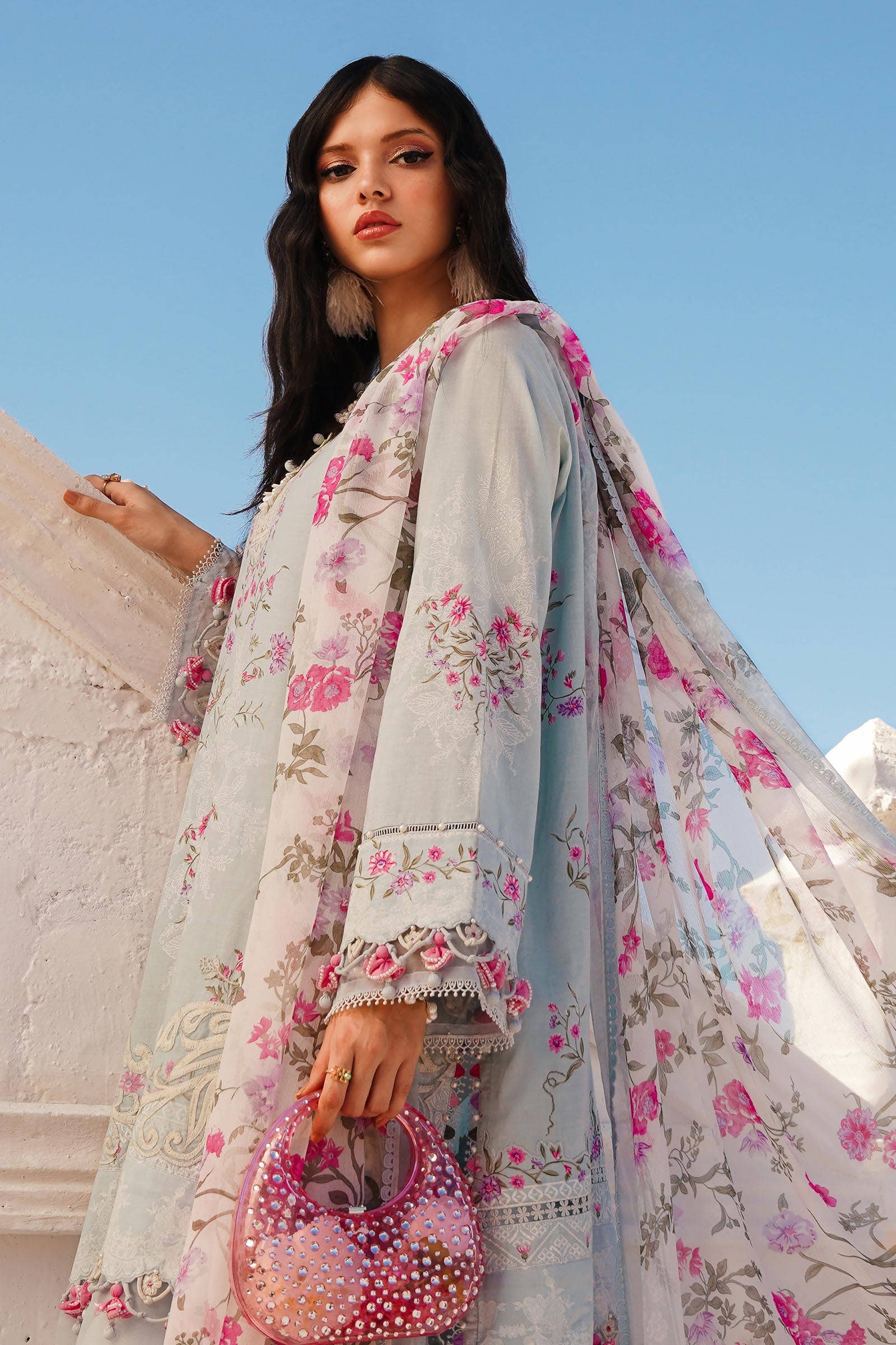 Sana Safinaz | Muzlin Spring 24 | M241-019B-CI - Aqsa Fabrics
