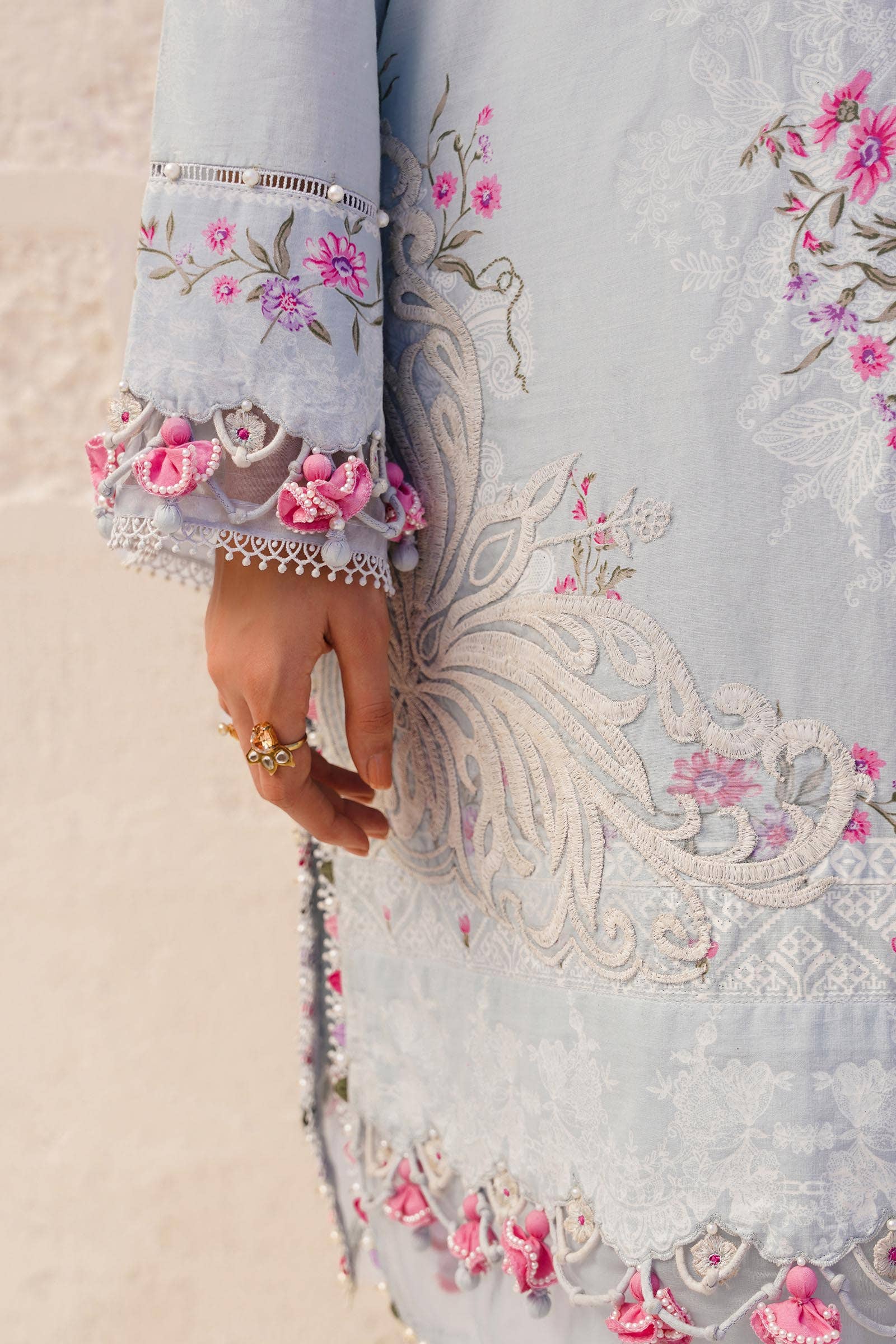 Sana Safinaz | Muzlin Spring 24 | M241-019B-CI - Aqsa Fabrics