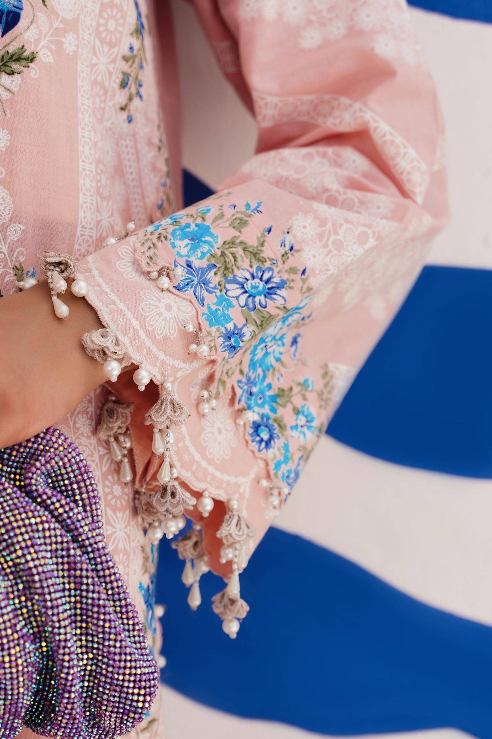 Sana Safinaz | Muzlin Spring 24 | M241-020B-CW - Aqsa Fabrics