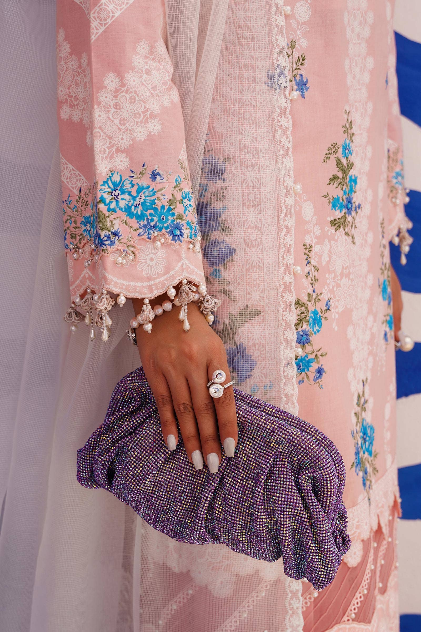 Sana Safinaz | Muzlin Spring 24 | M241-020B-CW - Aqsa Fabrics