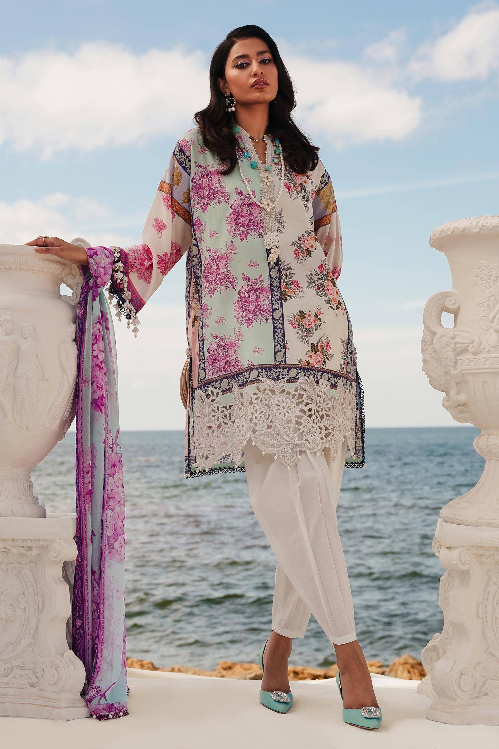 Sana Safinaz | Muzlin Spring 24 | M241-003B-CI - Aqsa Fabrics