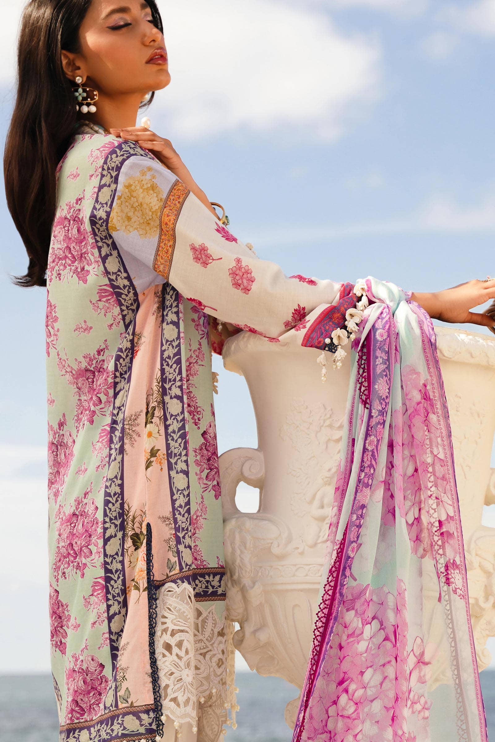 Sana Safinaz | Muzlin Spring 24 | M241-003B-CI - Aqsa Fabrics