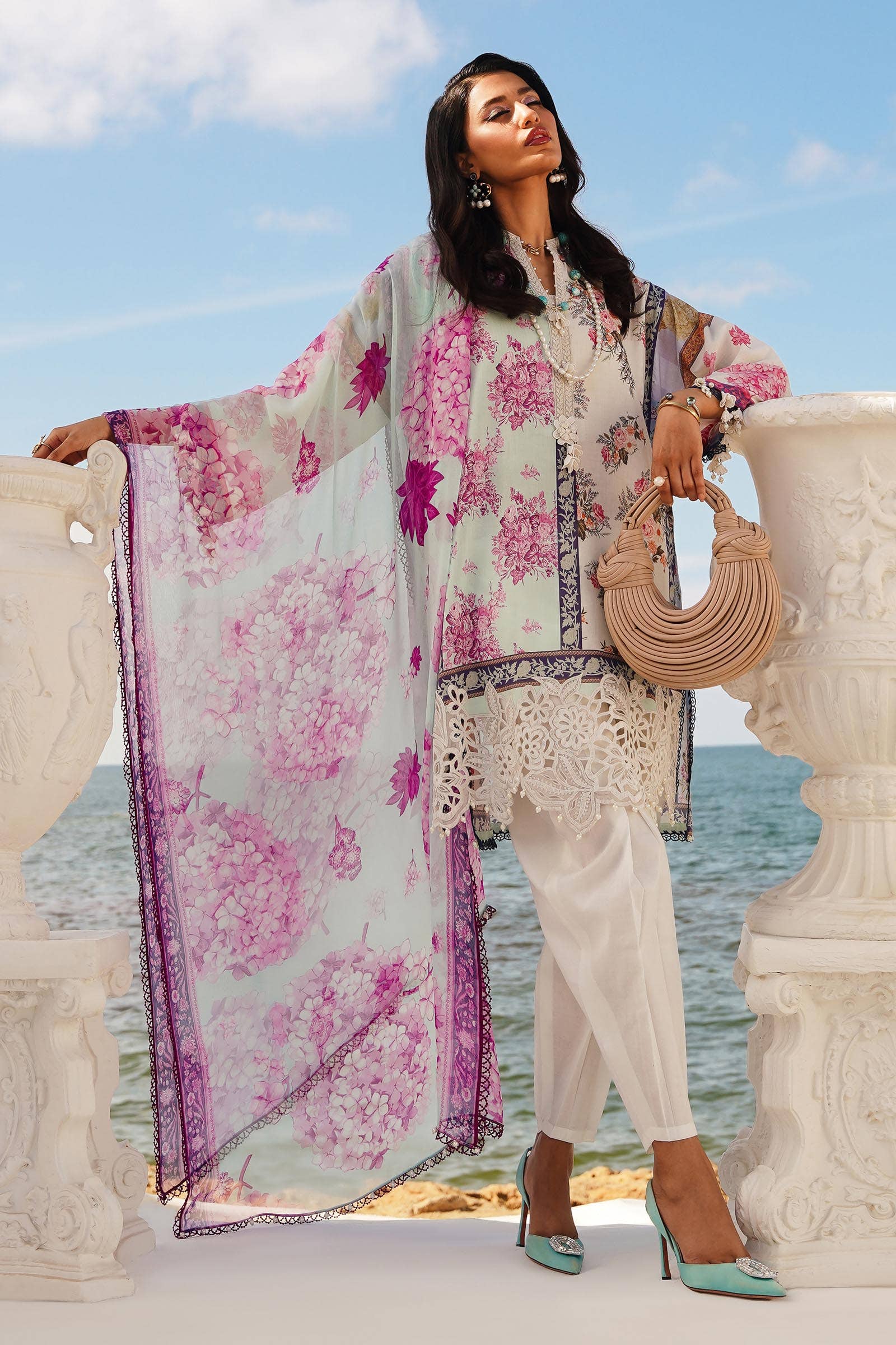 Sana Safinaz | Muzlin Spring 24 | M241-003B-CI - Aqsa Fabrics