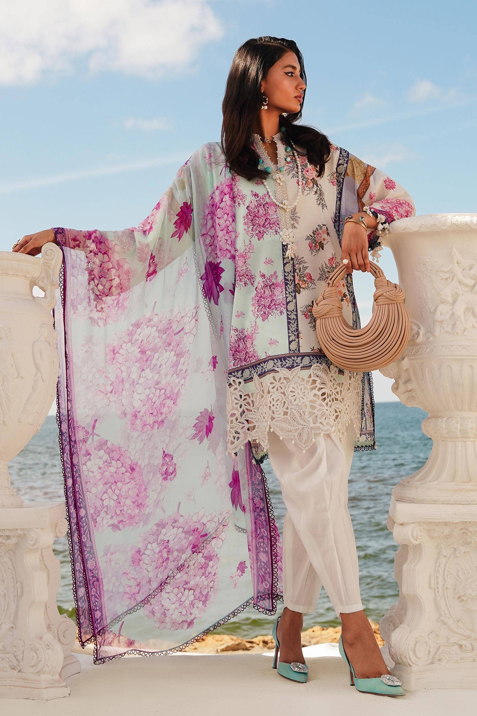 Sana Safinaz | Muzlin Spring 24 | M241-003B-CI - Aqsa Fabrics