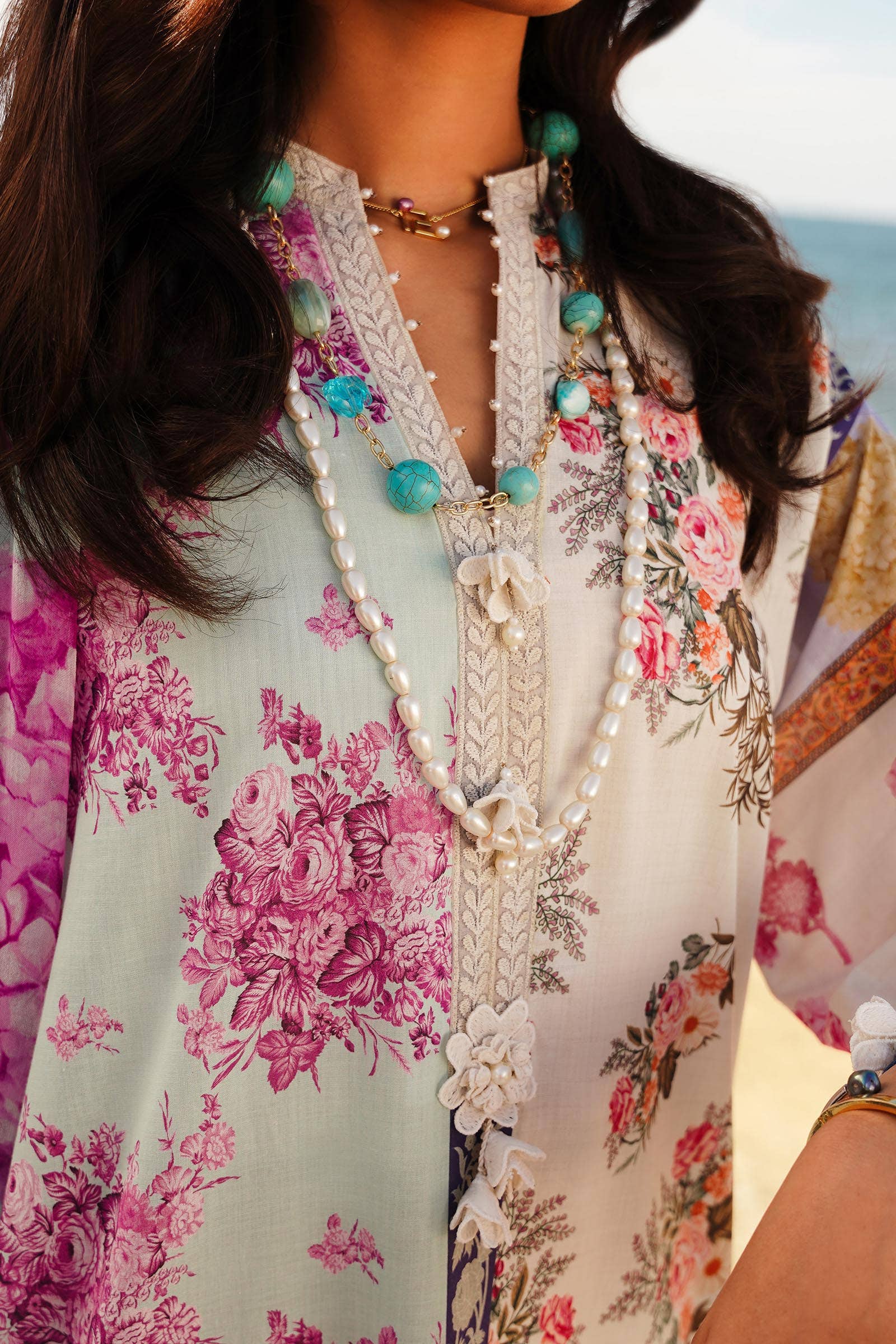 Sana Safinaz | Muzlin Spring 24 | M241-003B-CI - Aqsa Fabrics