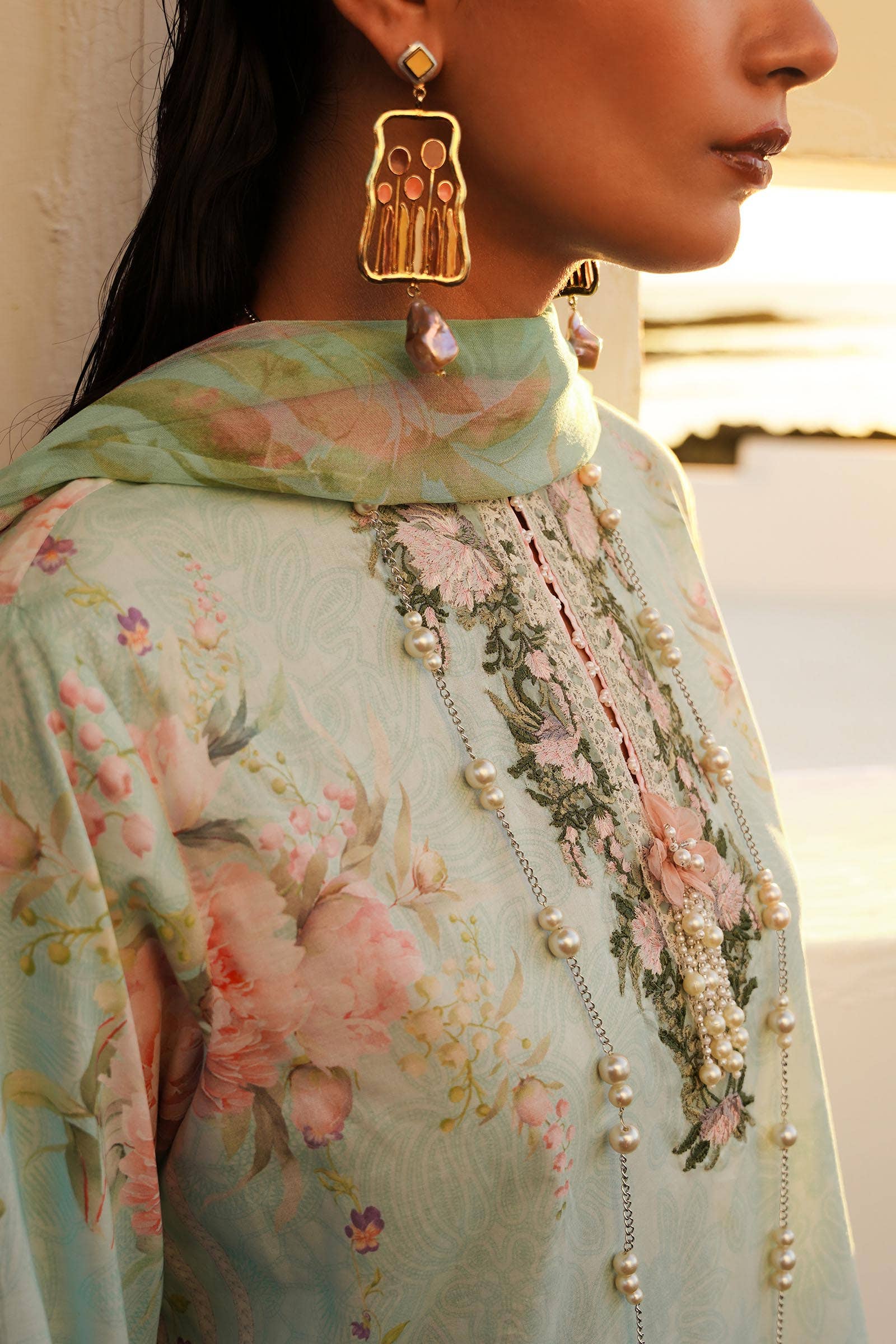 Sana Safinaz | Muzlin Spring 24 | M241-004A-CI - Aqsa Fabrics