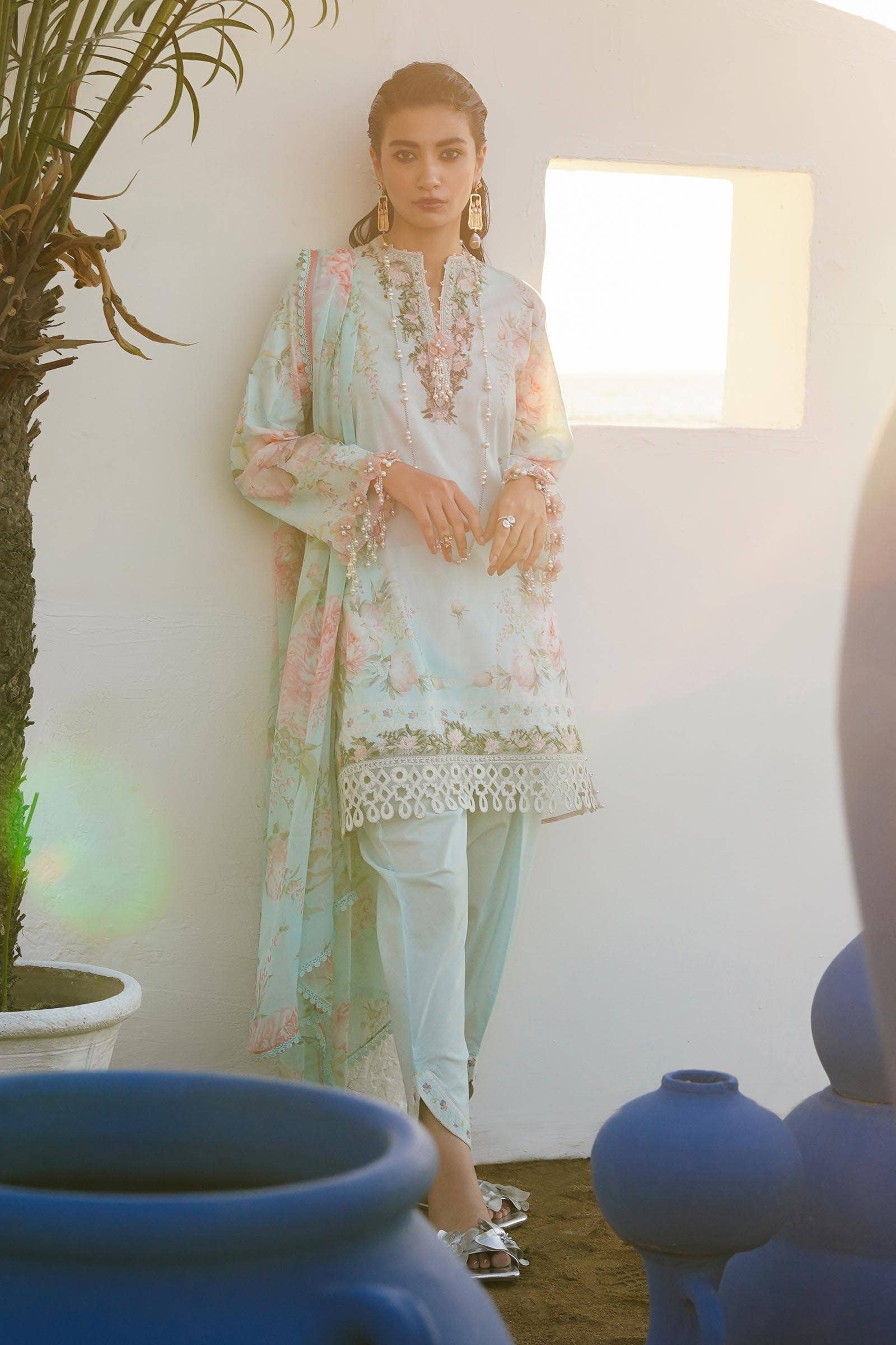 Sana Safinaz | Muzlin Spring 24 | M241-004A-CI - Aqsa Fabrics
