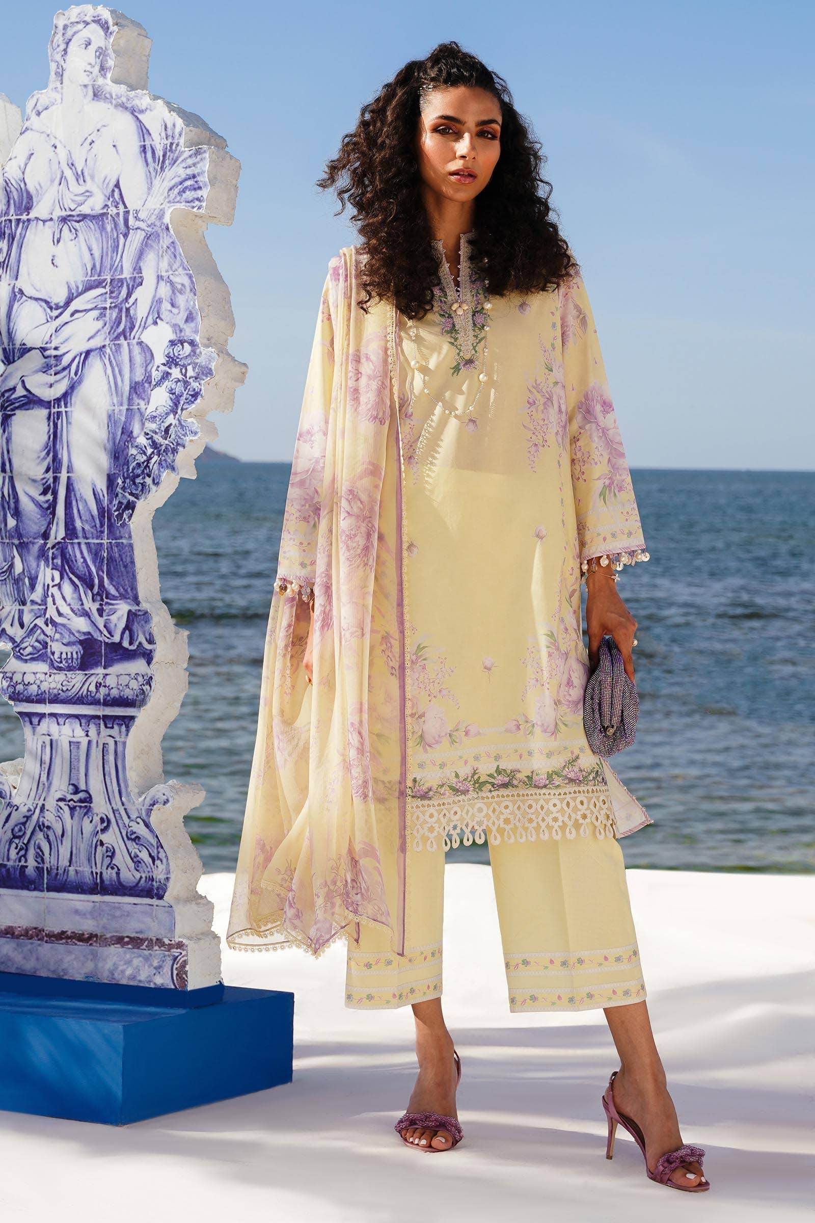 Sana Safinaz | Muzlin Spring 24 | M241-004B-CI - Aqsa Fabrics