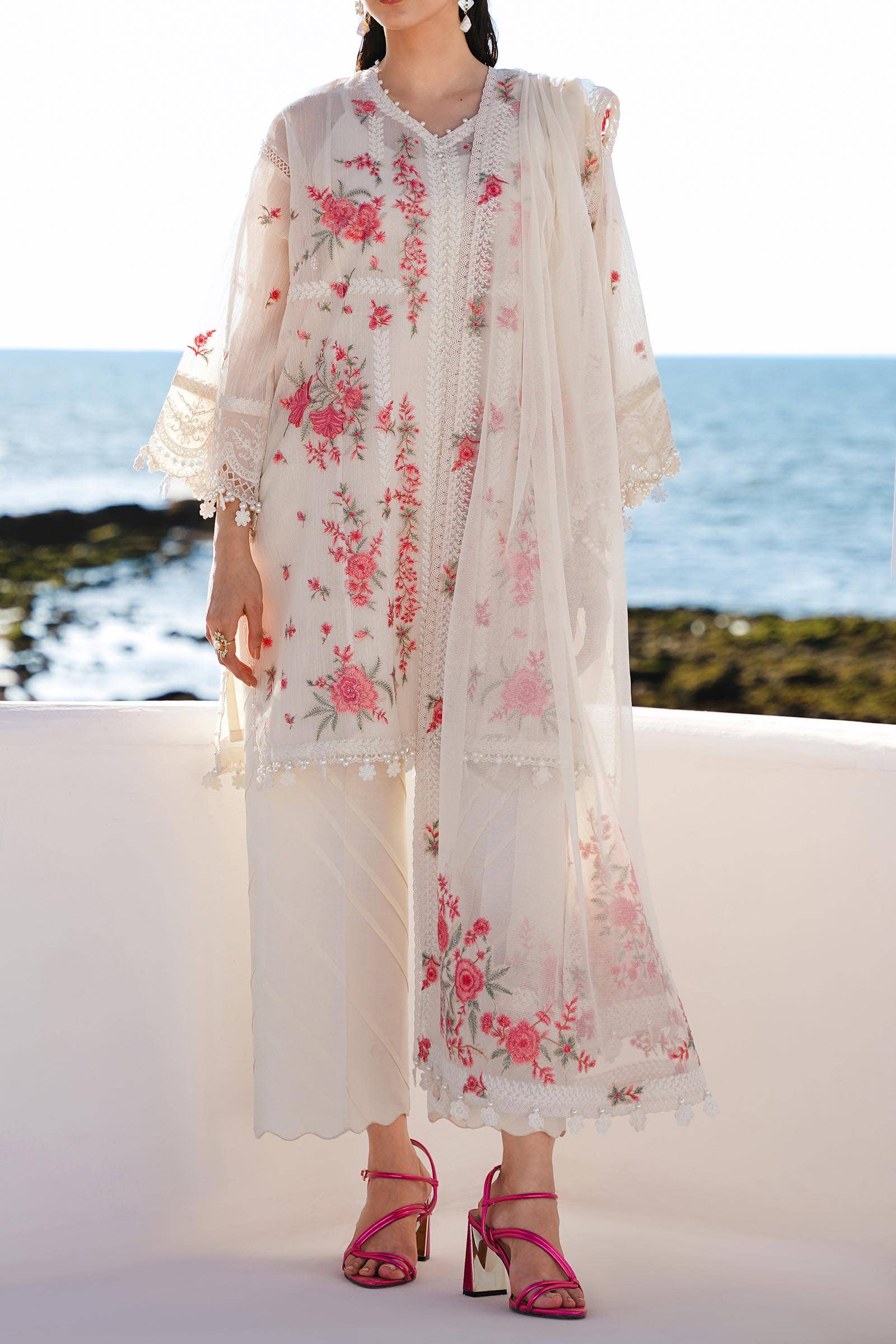 Sana Safinaz | Muzlin Spring 24 | M241-001A-CX - Aqsa Fabrics