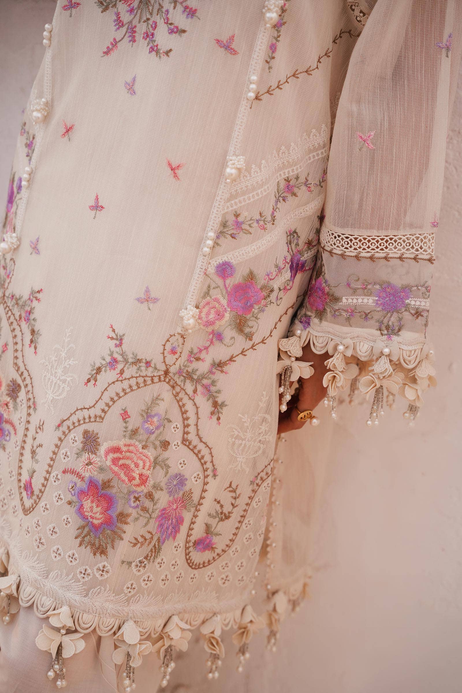 Sana Safinaz | Muzlin Spring 24 | M241-005A-CL - Aqsa Fabrics