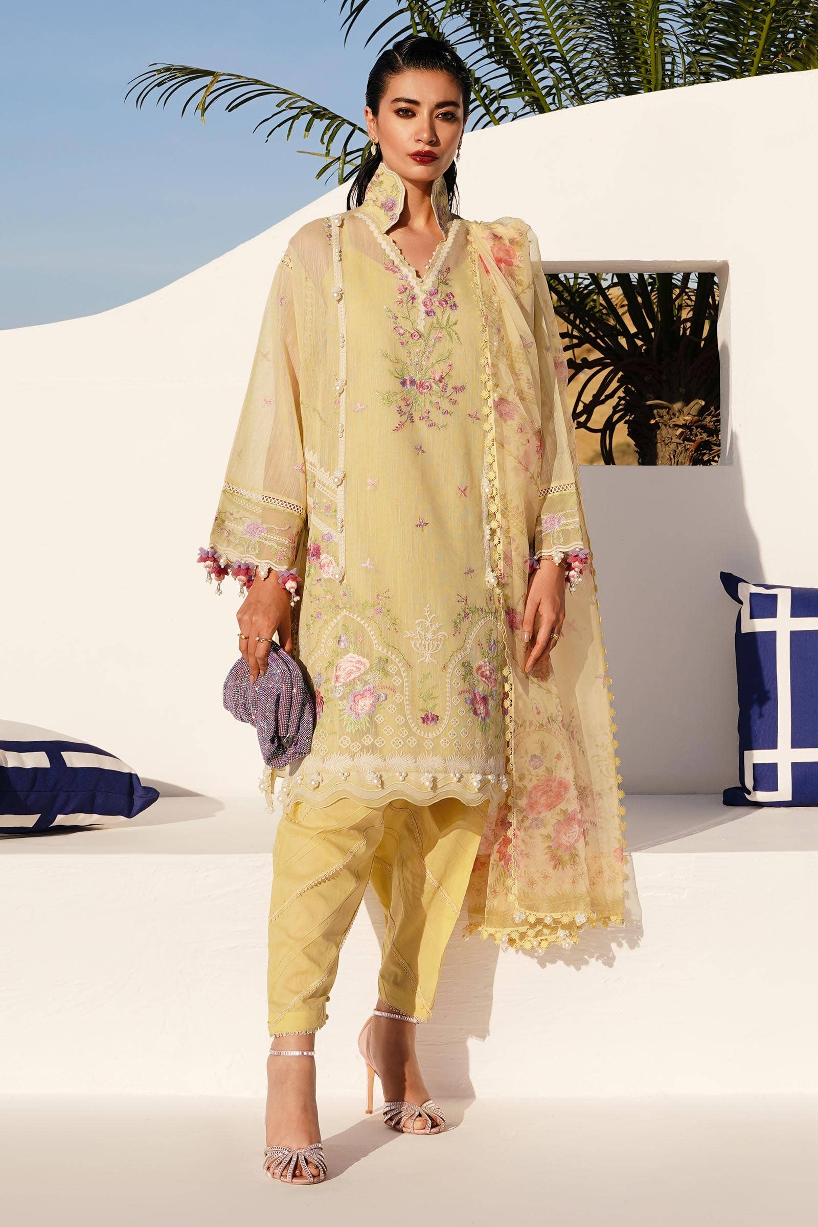 Sana Safinaz | Muzlin Spring 24 | M241-005B-CL - Aqsa Fabrics