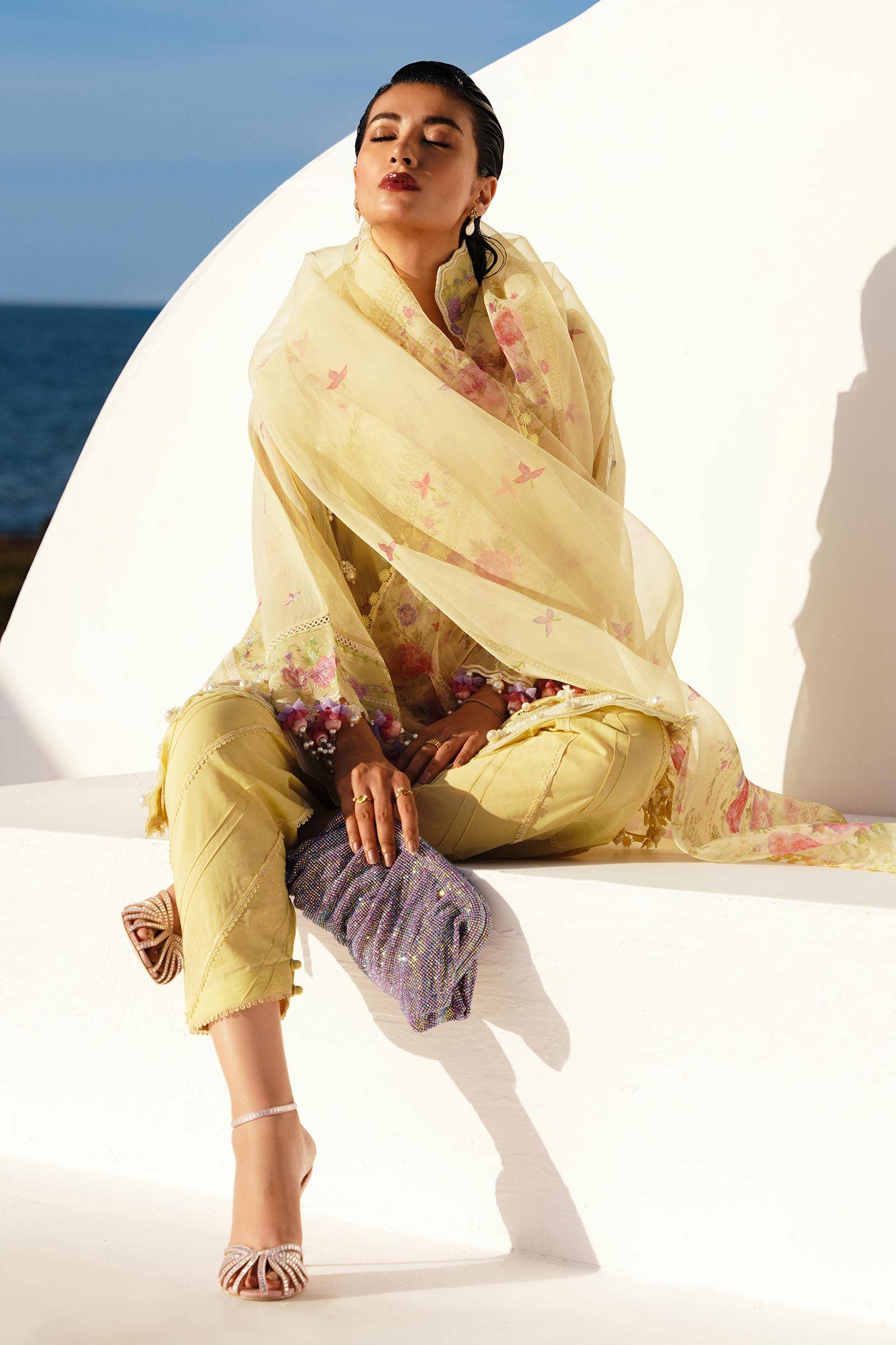 Sana Safinaz | Muzlin Spring 24 | M241-005B-CL - Aqsa Fabrics