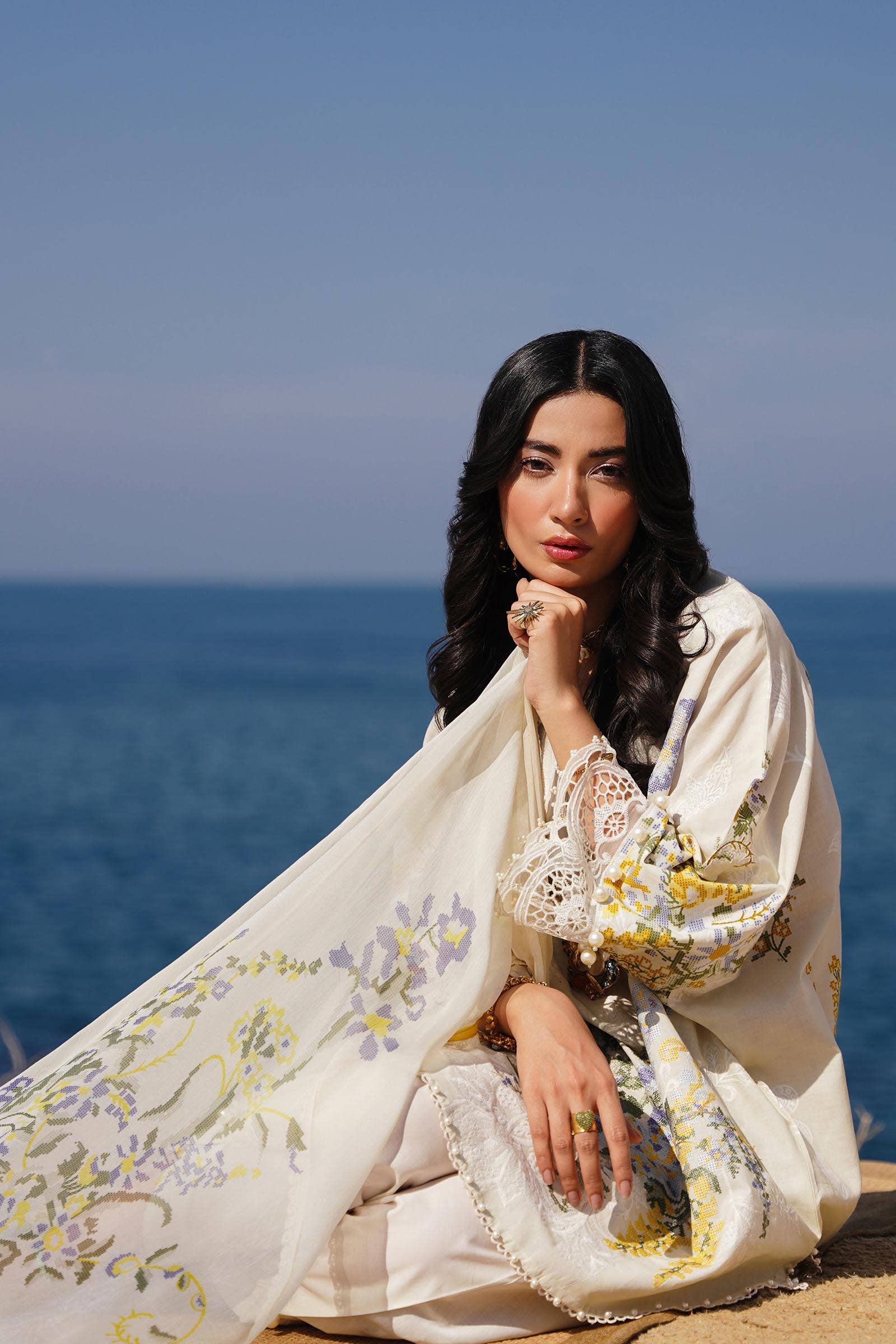Sana Safinaz | Muzlin Spring 24 | M241-006A-CJ - Aqsa Fabrics