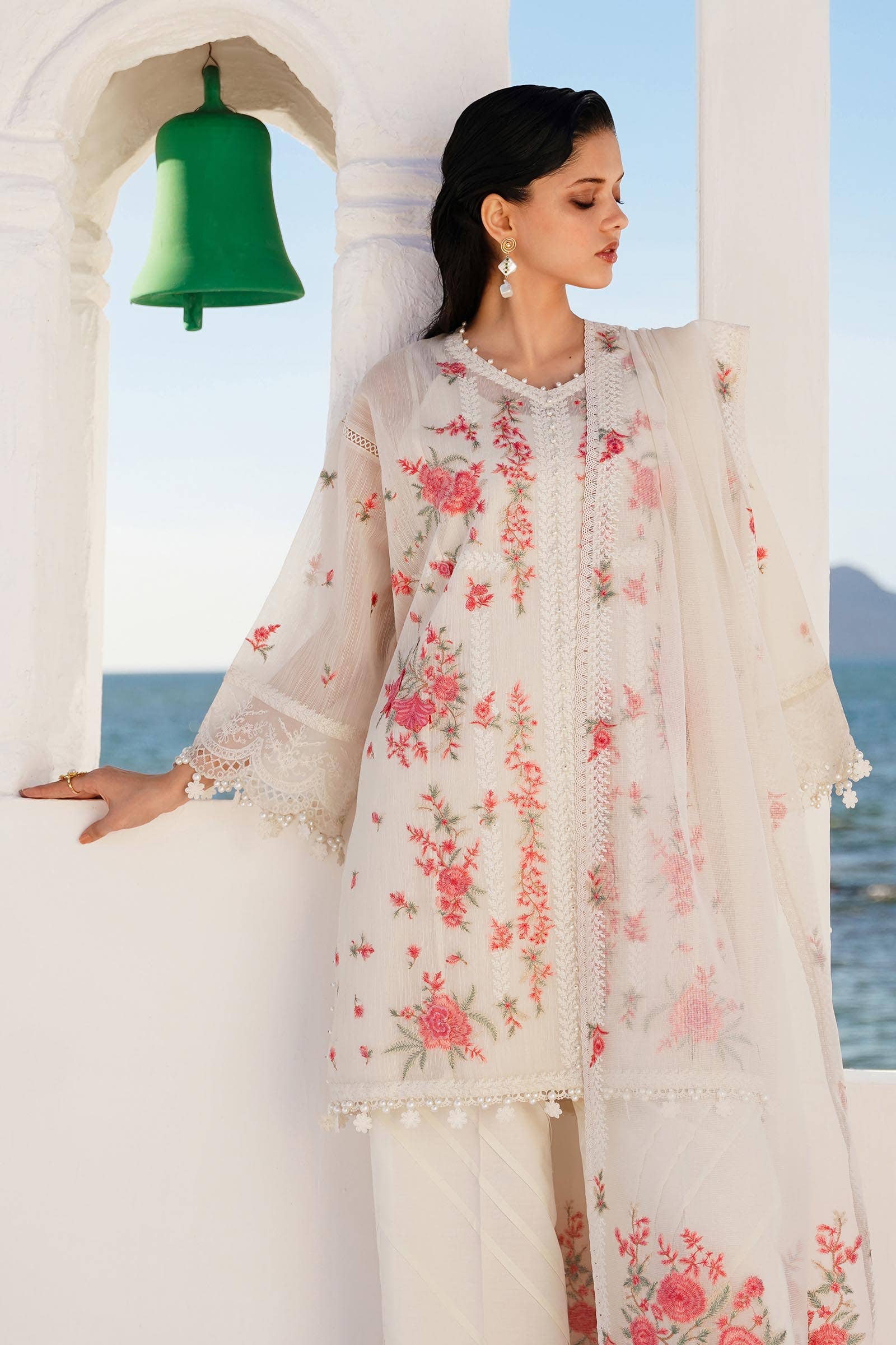 Sana Safinaz | Muzlin Spring 24 | M241-001A-CX - Aqsa Fabrics