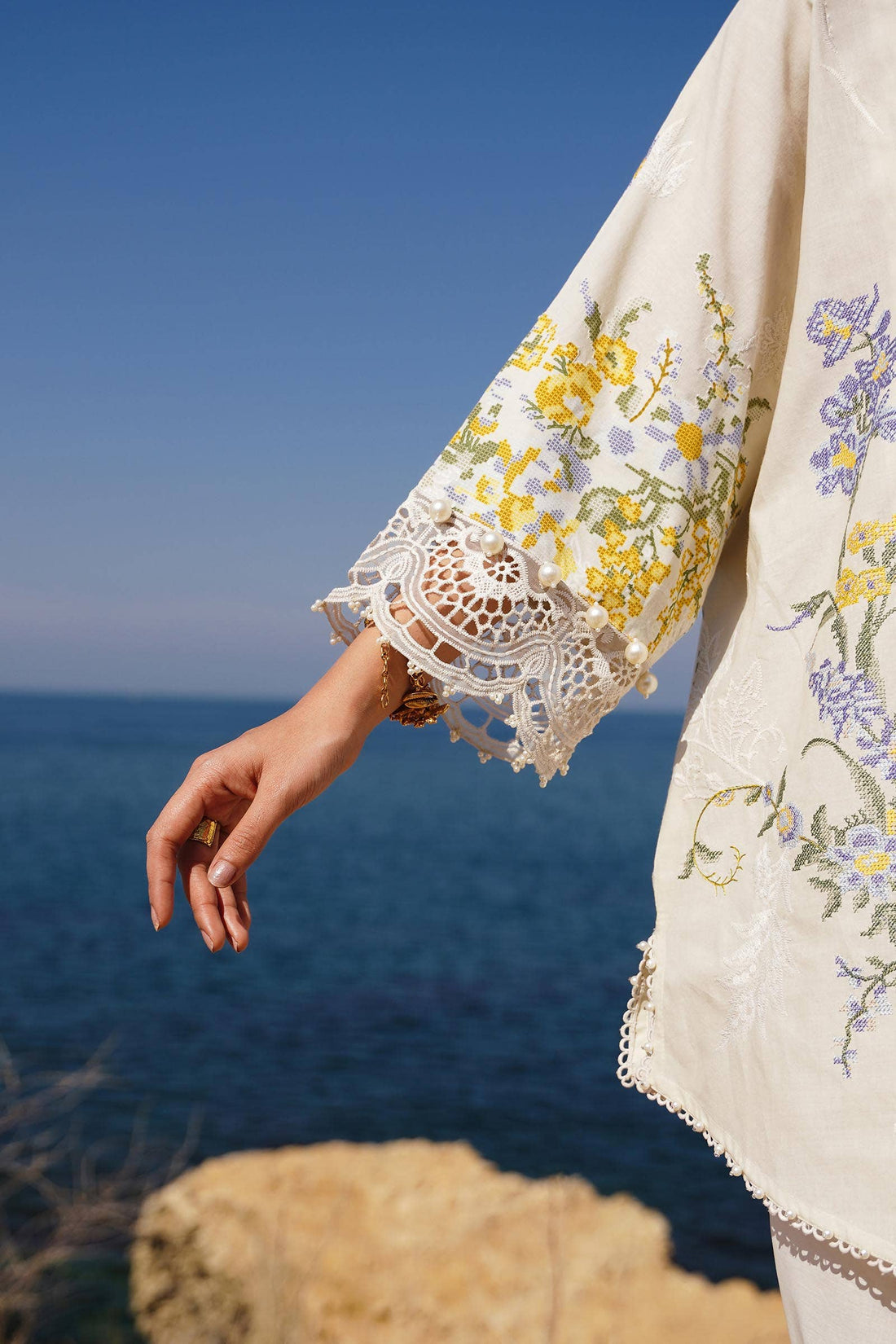 Sana Safinaz | Muzlin Spring 24 | M241-006A-CJ - Aqsa Fabrics