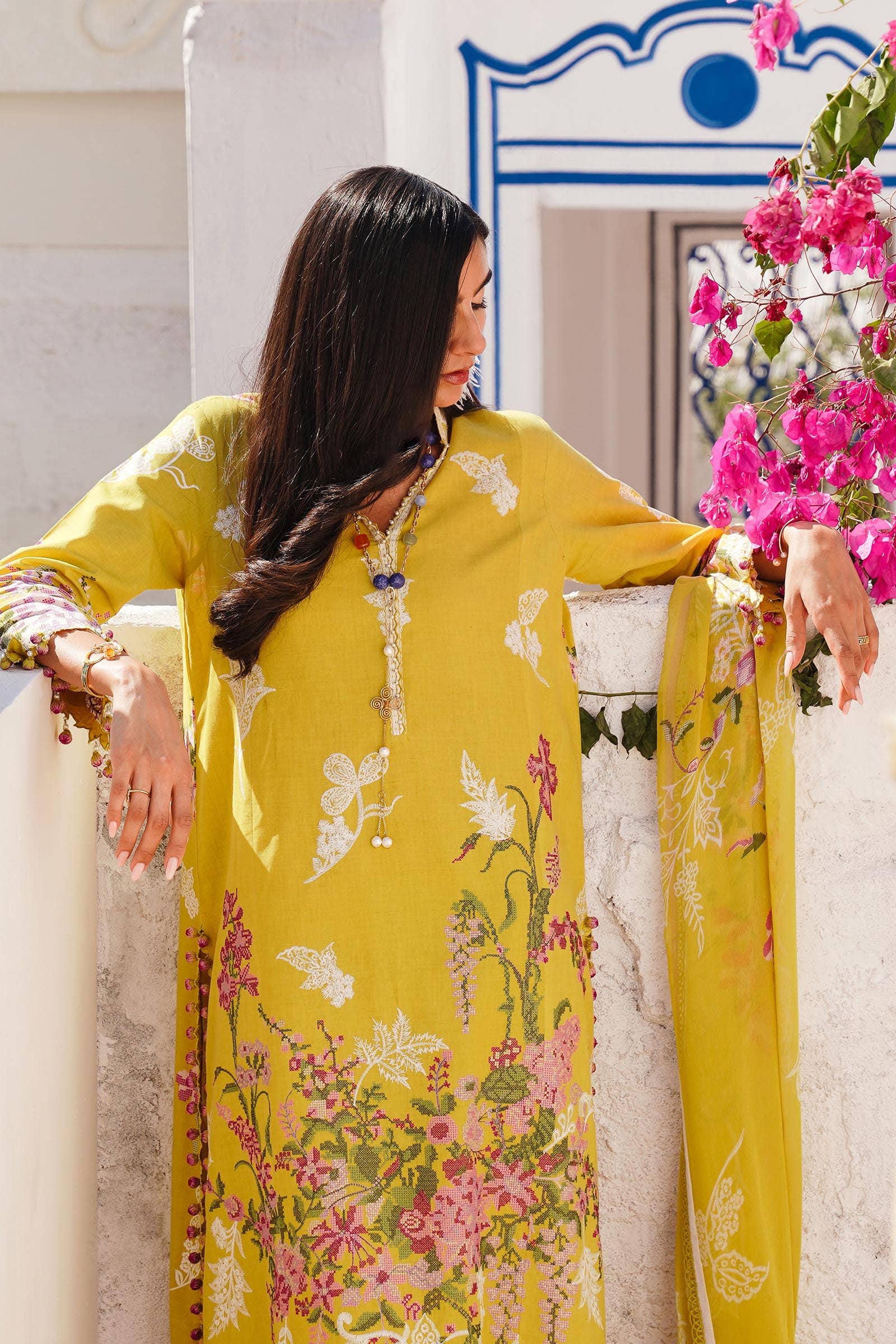 Sana Safinaz | Muzlin Spring 24 | M241-006B-CJ - Aqsa Fabrics