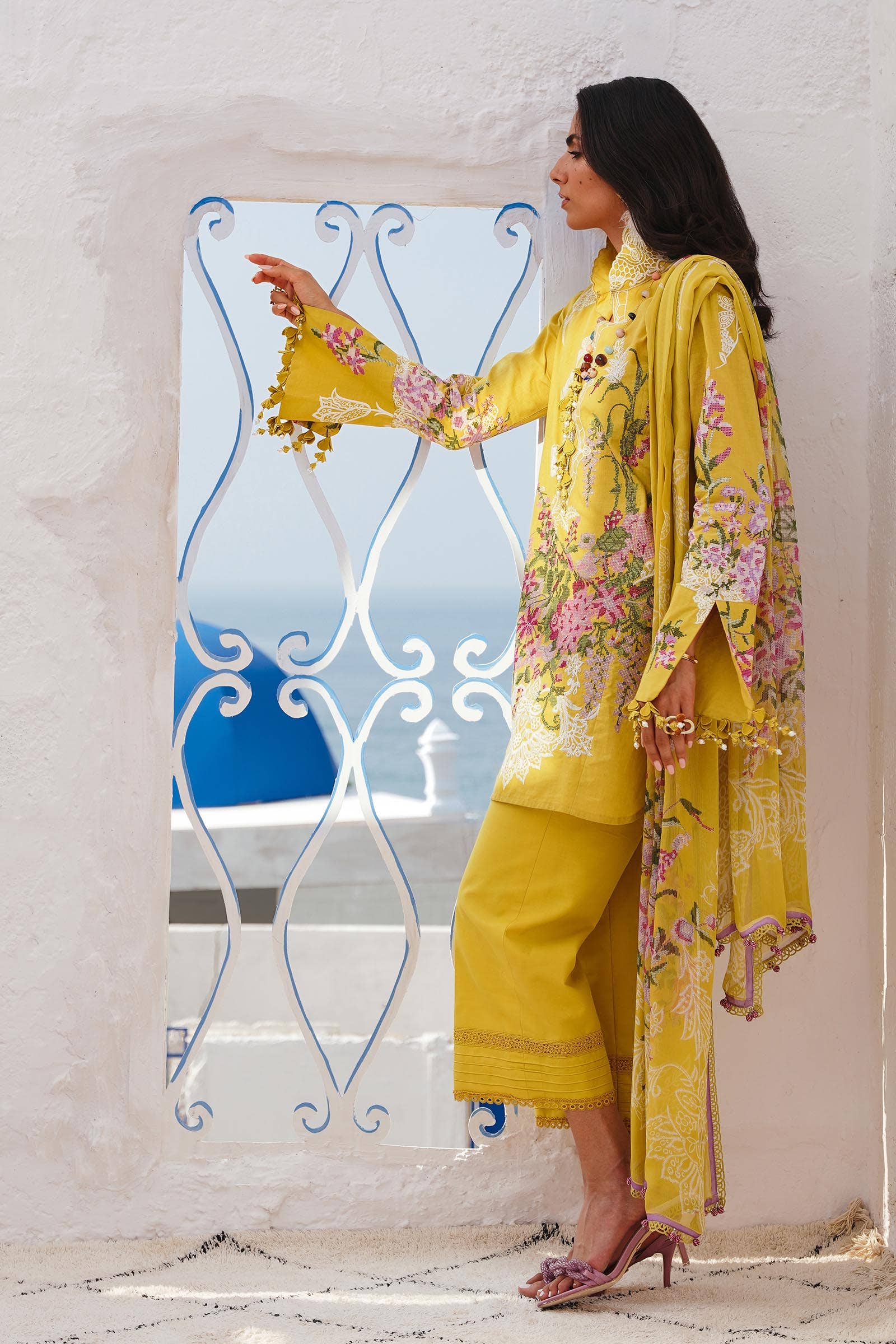 Sana Safinaz | Muzlin Spring 24 | M241-006B-CJ - Aqsa Fabrics