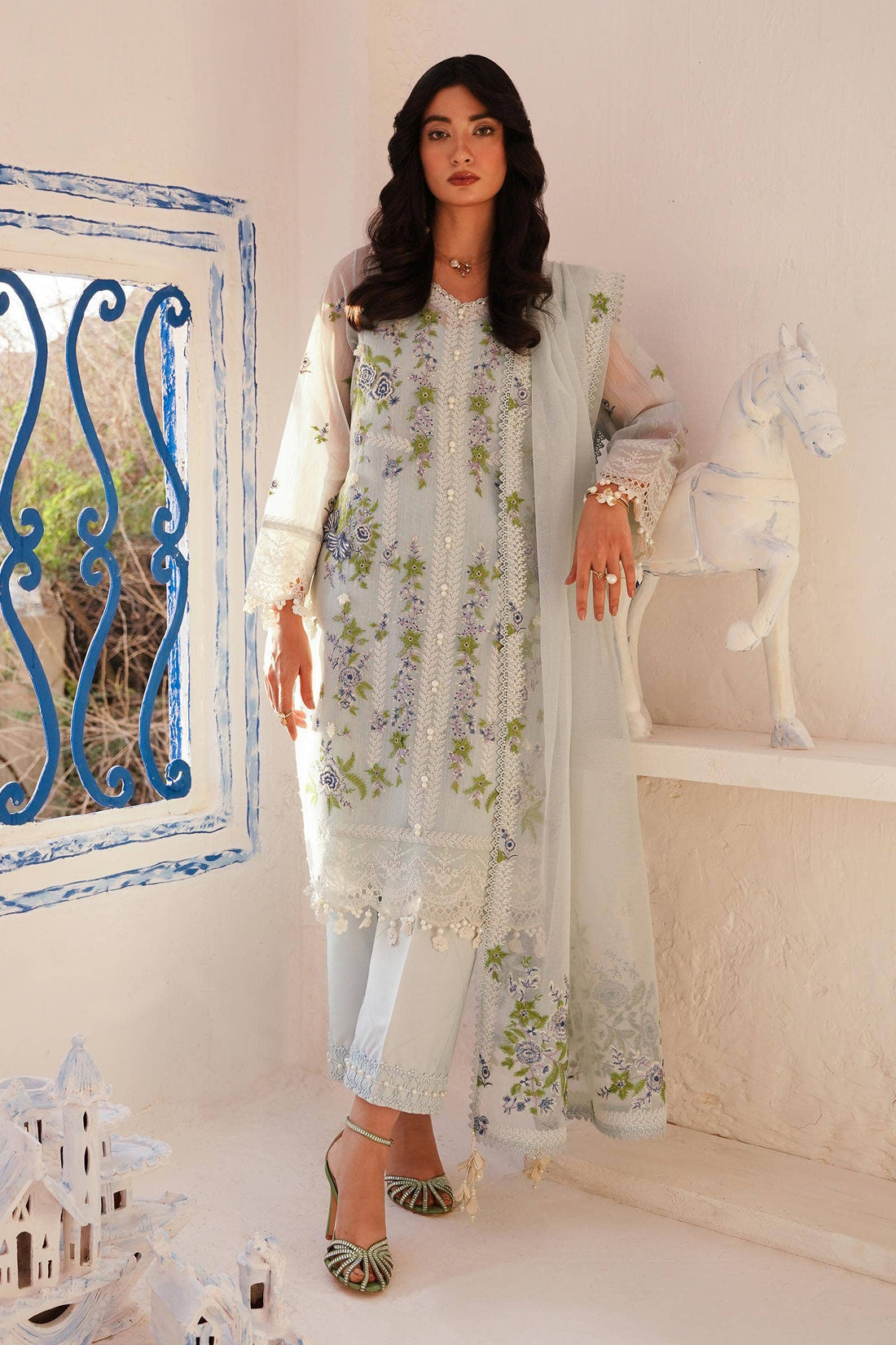 Sana Safinaz | Muzlin Spring 24 | M241-001B-CX - Aqsa Fabrics