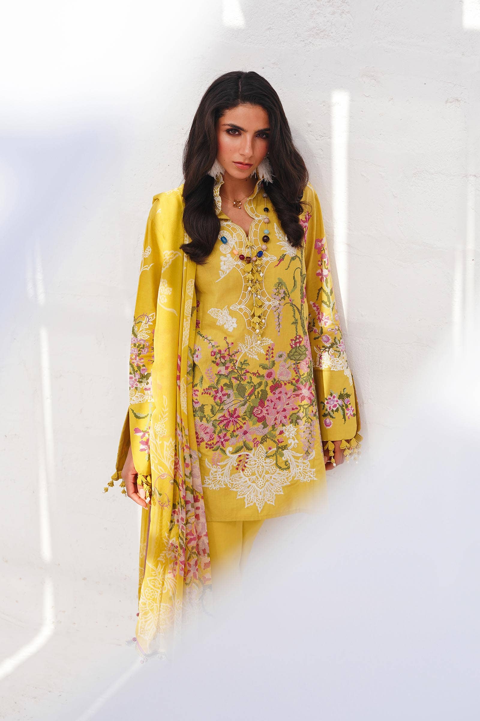 Sana Safinaz | Muzlin Spring 24 | M241-006B-CJ - Aqsa Fabrics