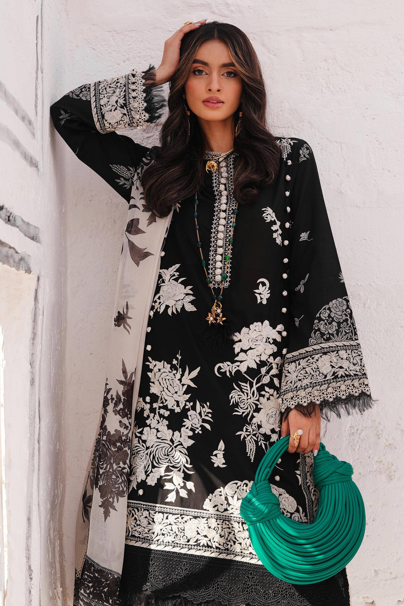Sana Safinaz | Muzlin Spring 24 | M241-007A-CJ - Aqsa Fabrics