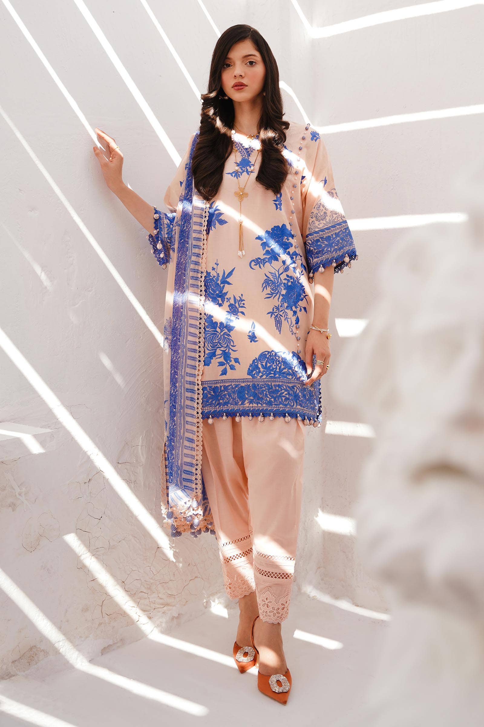 Sana Safinaz | Muzlin Spring 24 | M241-007B-CJ - Aqsa Fabrics
