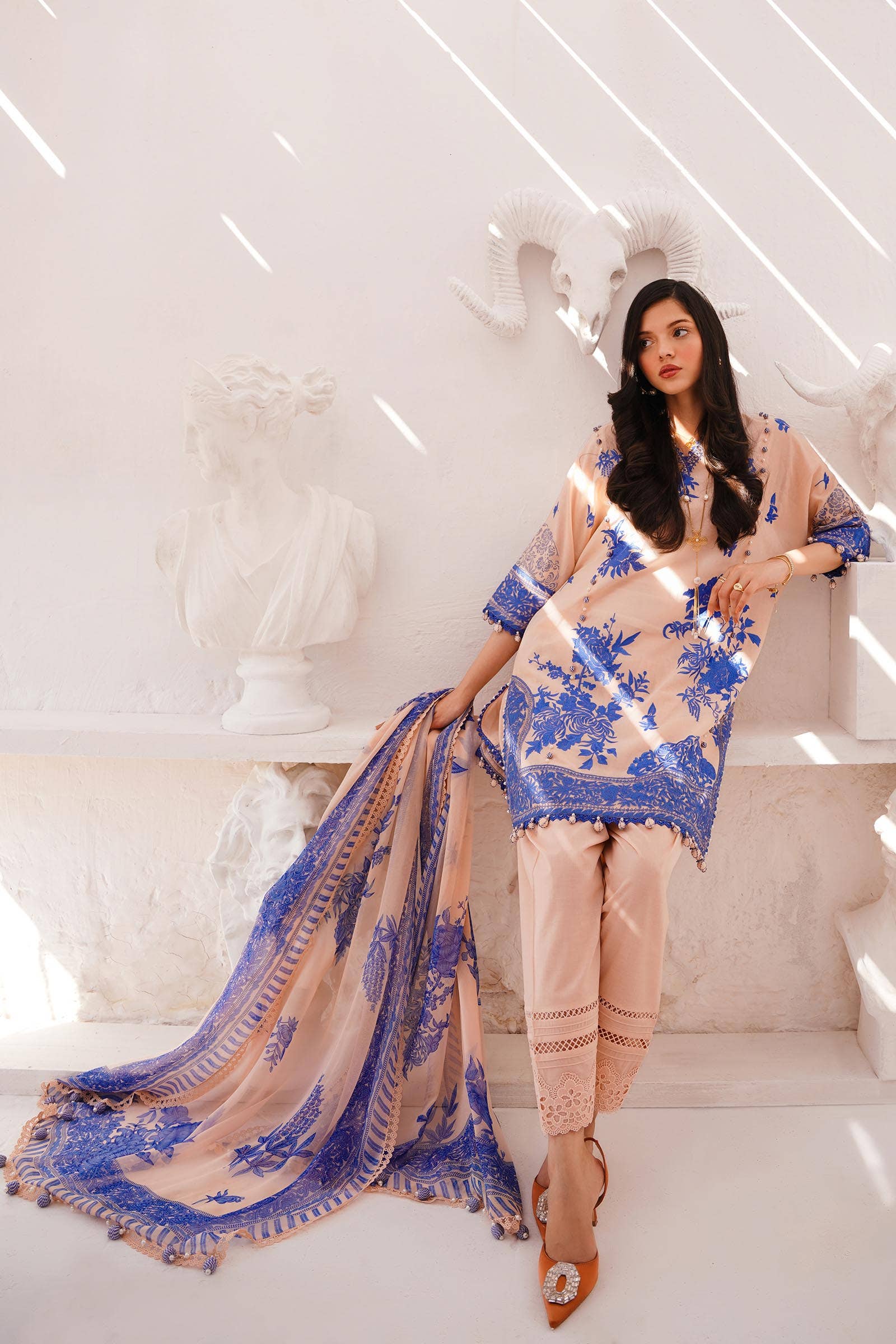 Sana Safinaz | Muzlin Spring 24 | M241-007B-CJ - Aqsa Fabrics