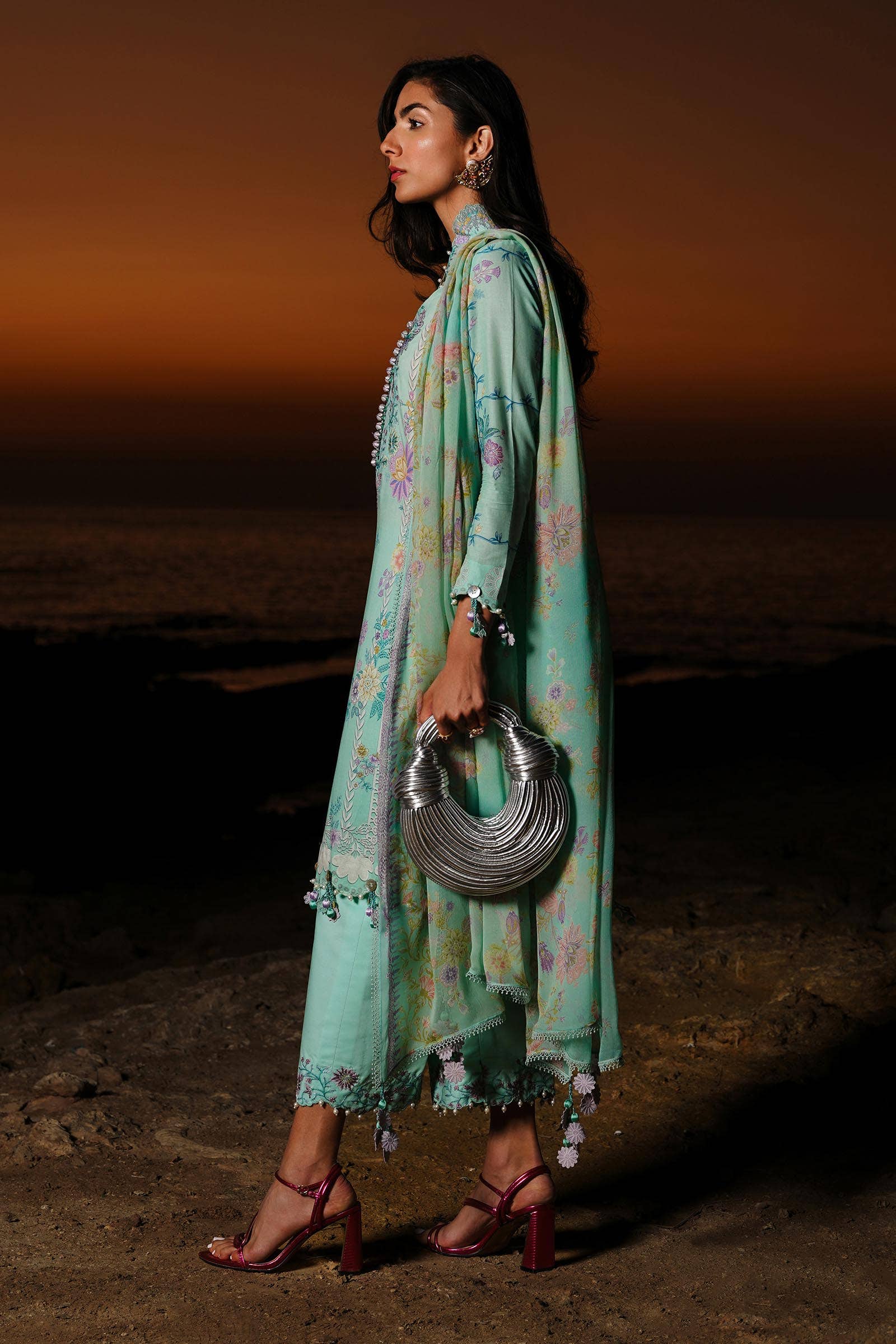 Sana Safinaz | Muzlin Spring 24 | M241-008B-CI - Aqsa Fabrics