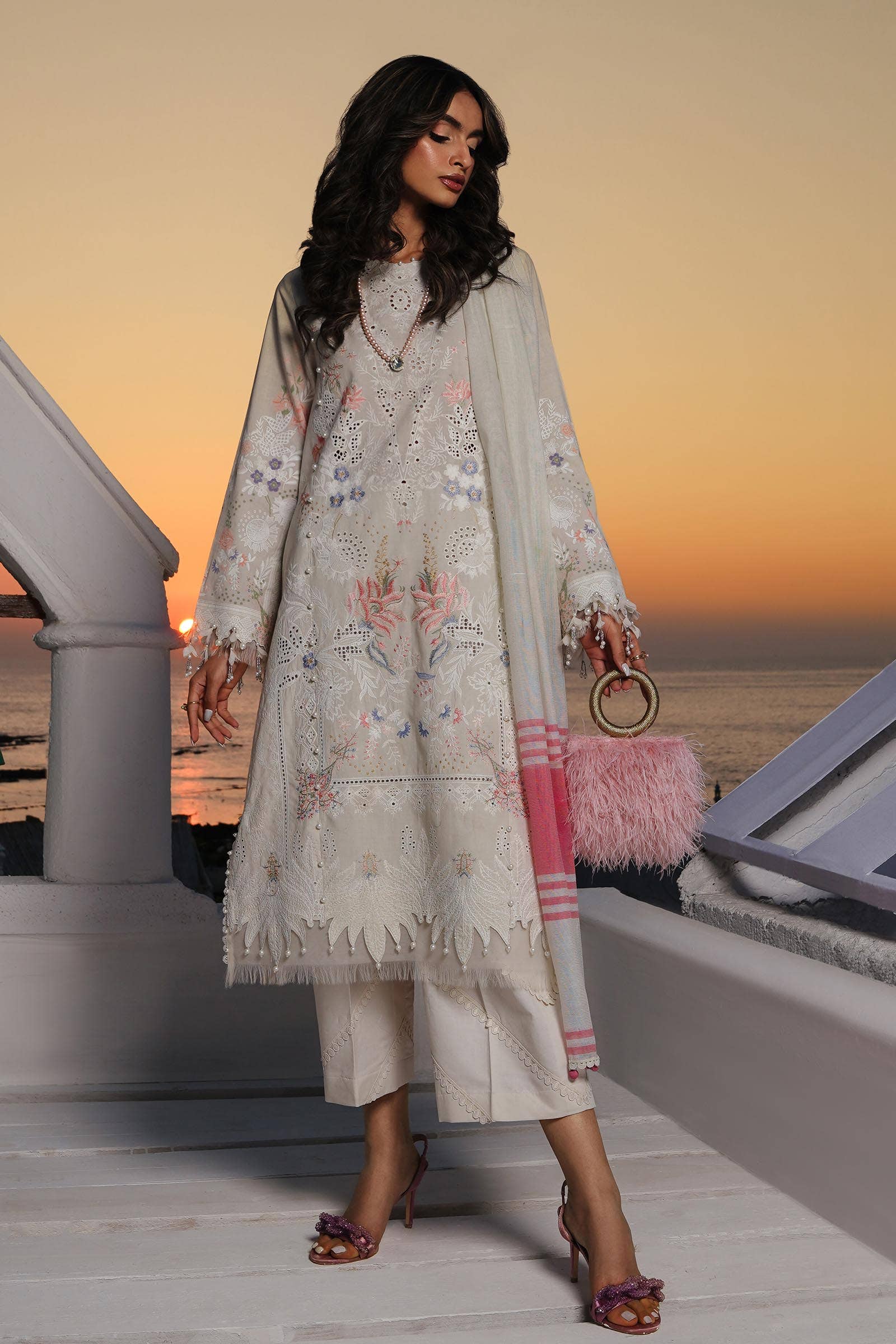 Sana Safinaz | Muzlin Spring 24 | M241-009A-DF - Aqsa Fabrics