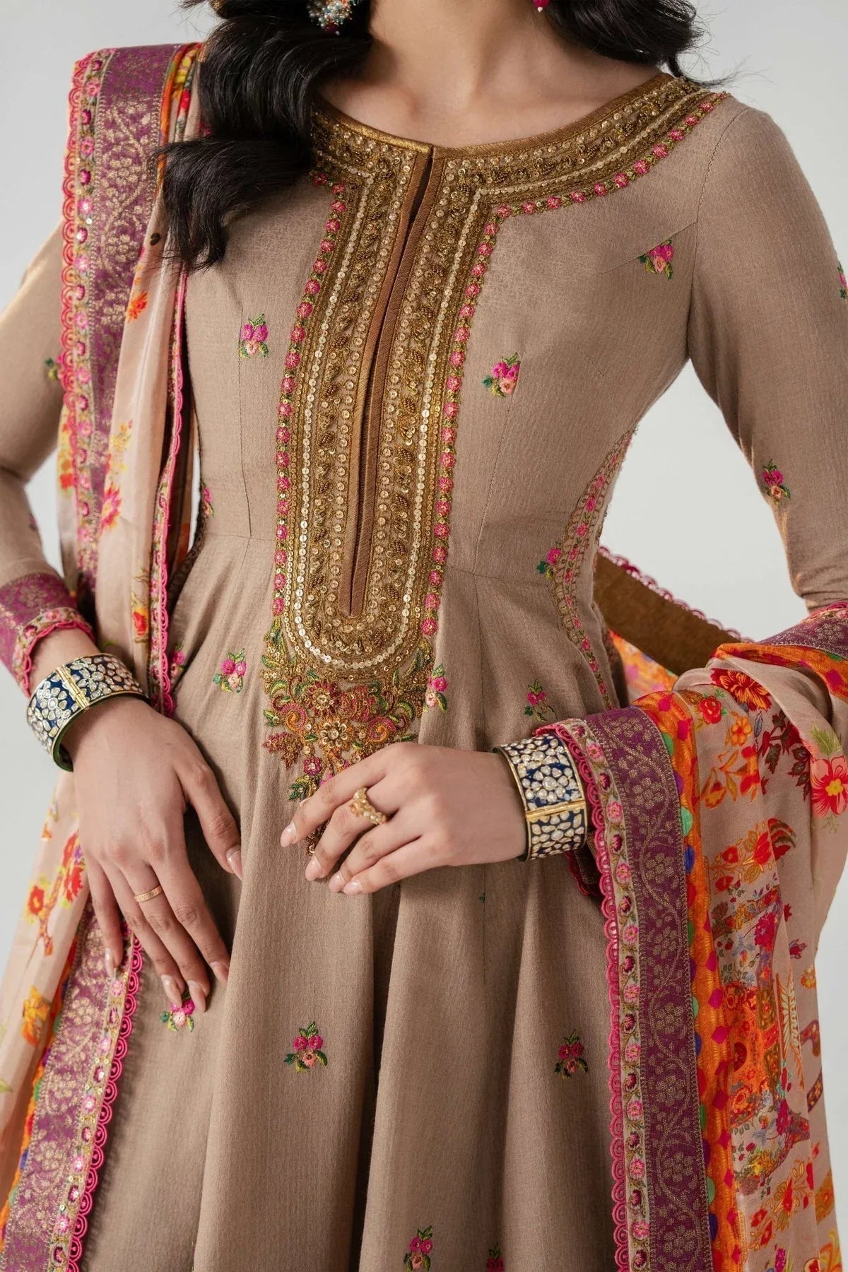 Fahad Hussayn | Jalsa Ghar | Naghz beg - Aqsa Fabrics