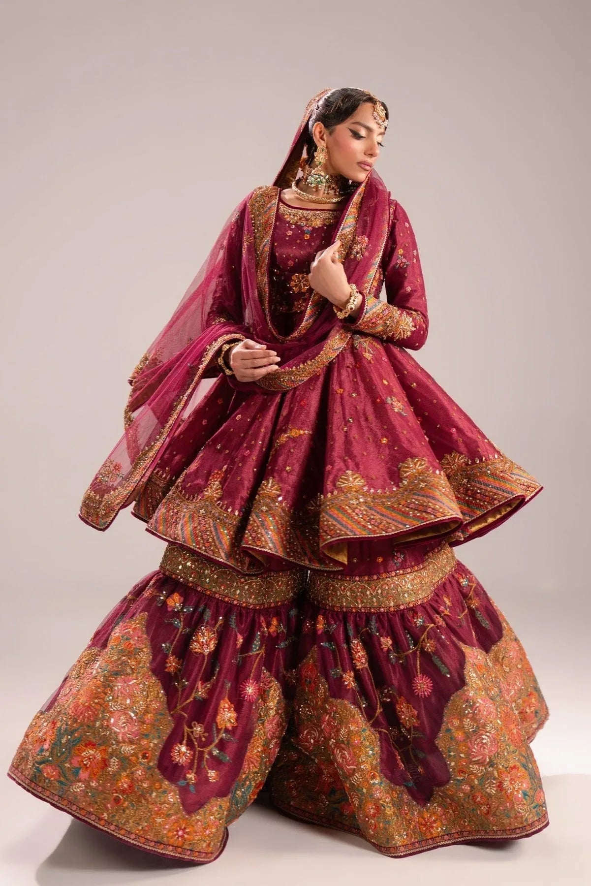 Fahad Hussayn | Mutanjan Bridals | Neemroz - Aqsa Fabrics