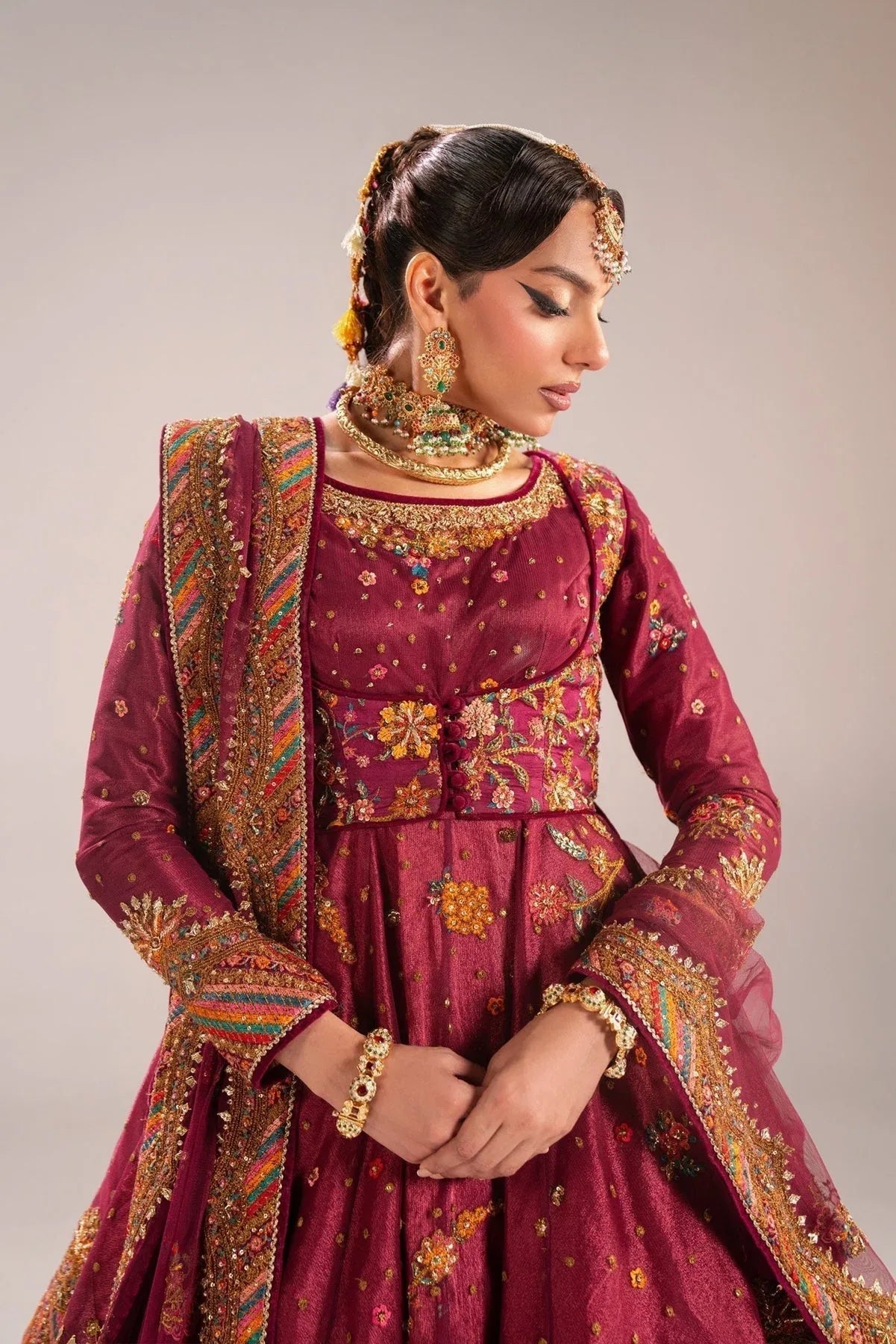 Fahad Hussayn | Mutanjan Bridals | Neemroz - Aqsa Fabrics