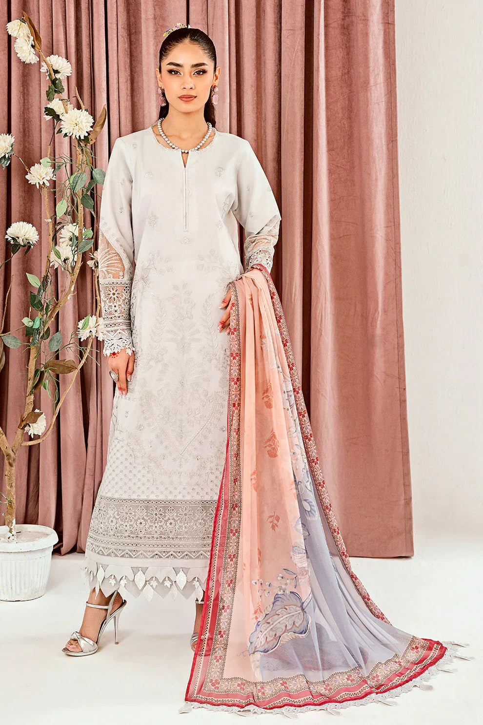 Neeshay | Zoella Lawn Collection | Luca - Aqsa Fabrics