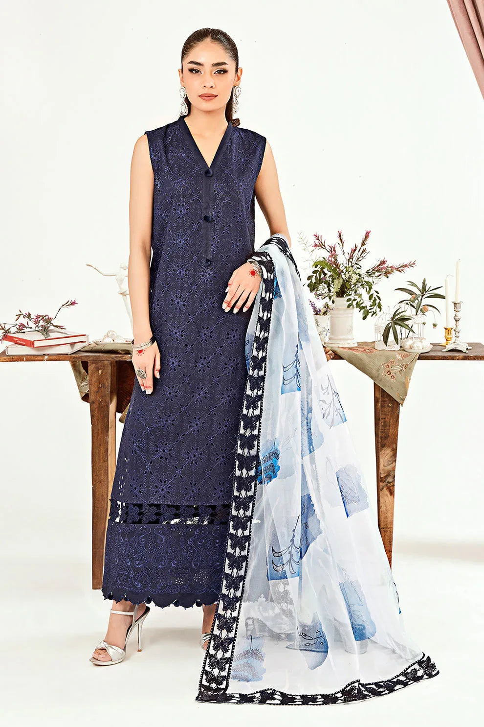 Neeshay | Zoella Lawn Collection | Elara - Aqsa Fabrics