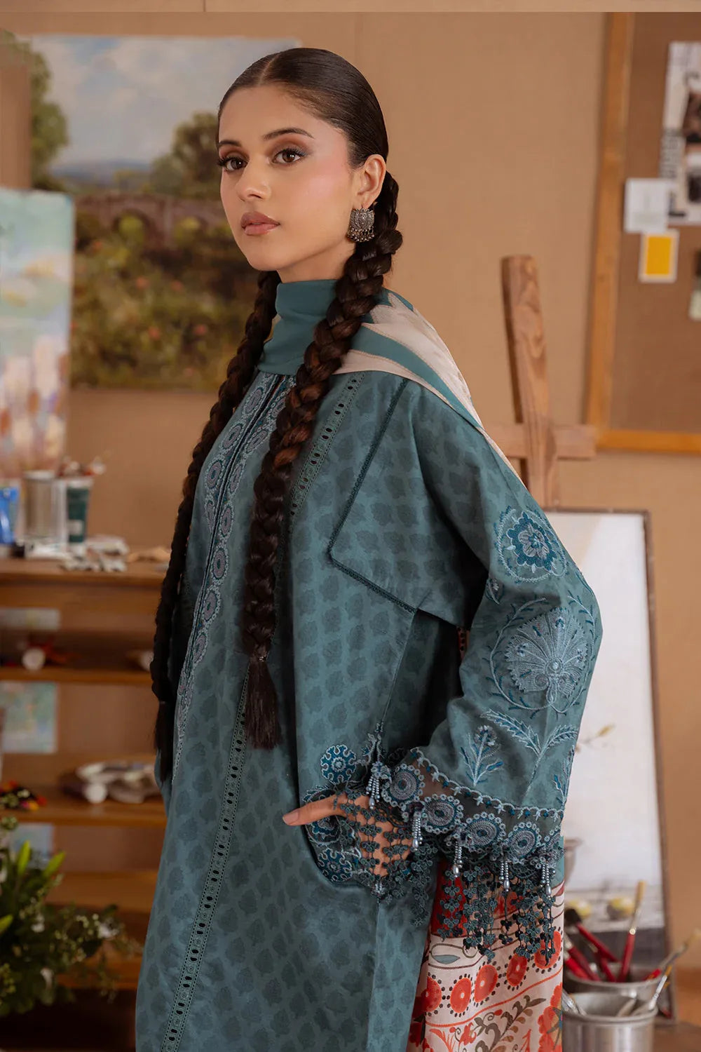 Saira Rizwan | Laanem Summer Lawn 25 | SEREN-B-SRL25-08 - Aqsa Fabrics