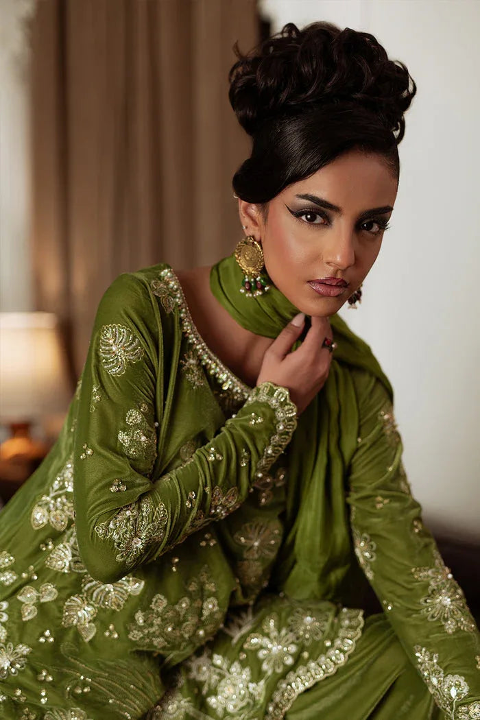 Saira Rizwan | Velvet Pret 25 | KAHWA-SRVP25-08 - Aqsa Fabrics