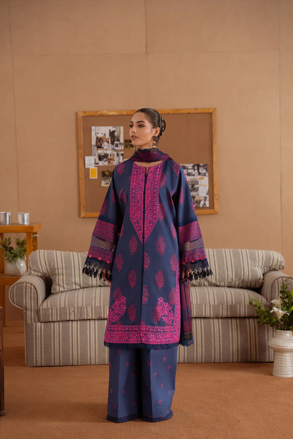 Saira Rizwan | Laanem Summer Lawn 25 | ELARA-B-SRL25-01 - Aqsa Fabrics