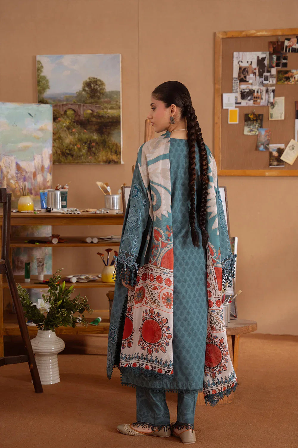 Saira Rizwan | Laanem Summer Lawn 25 | SEREN-B-SRL25-08 - Aqsa Fabrics