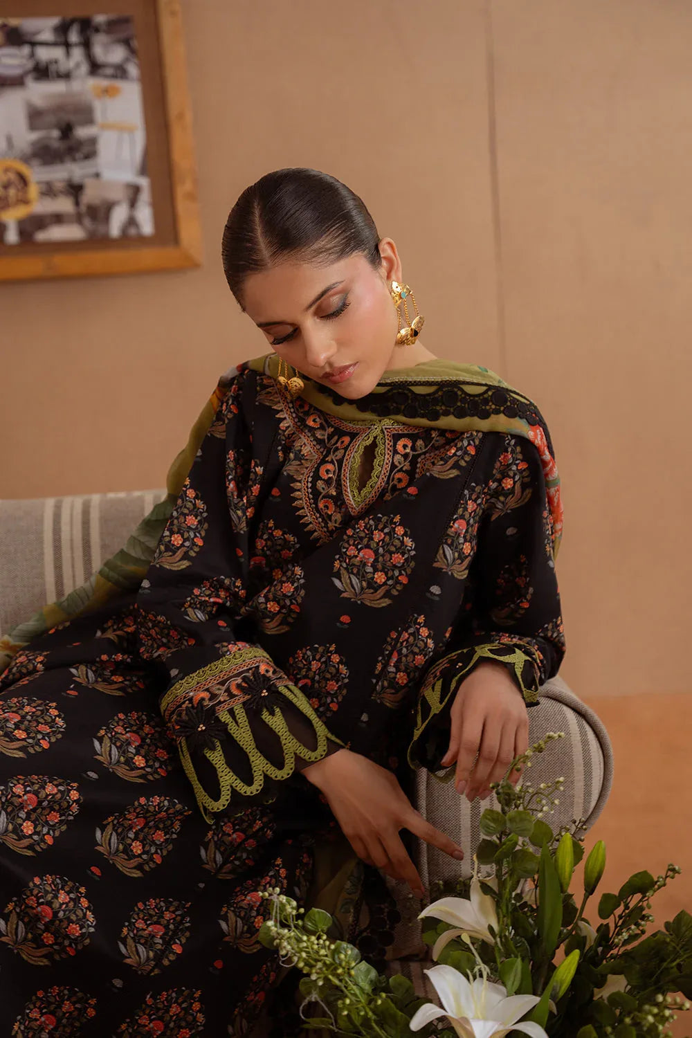 Saira Rizwan | Laanem Summer Lawn 25 | NERIDA-B-SRL25-02 - Aqsa Fabrics