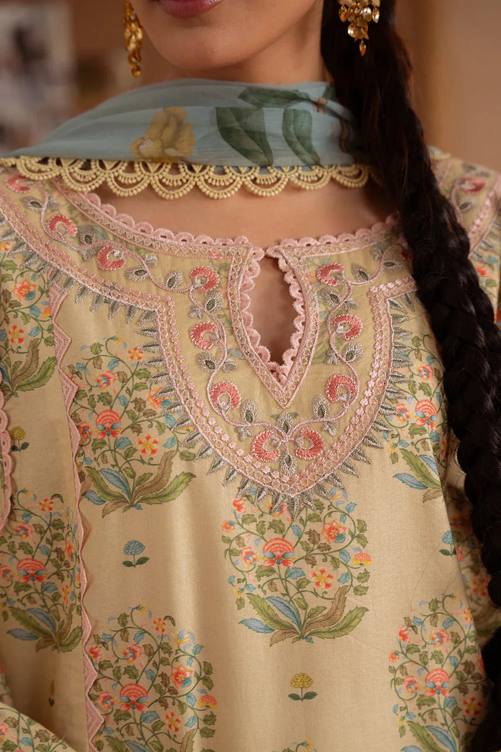 Saira Rizwan | Laanem Summer Lawn 25 | NERIDA-A-SRL25-02 - Aqsa Fabrics