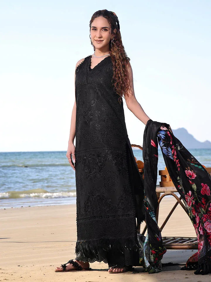 Izel | Saahil Signature Lawn 24 | NUREH - Aqsa Fabrics